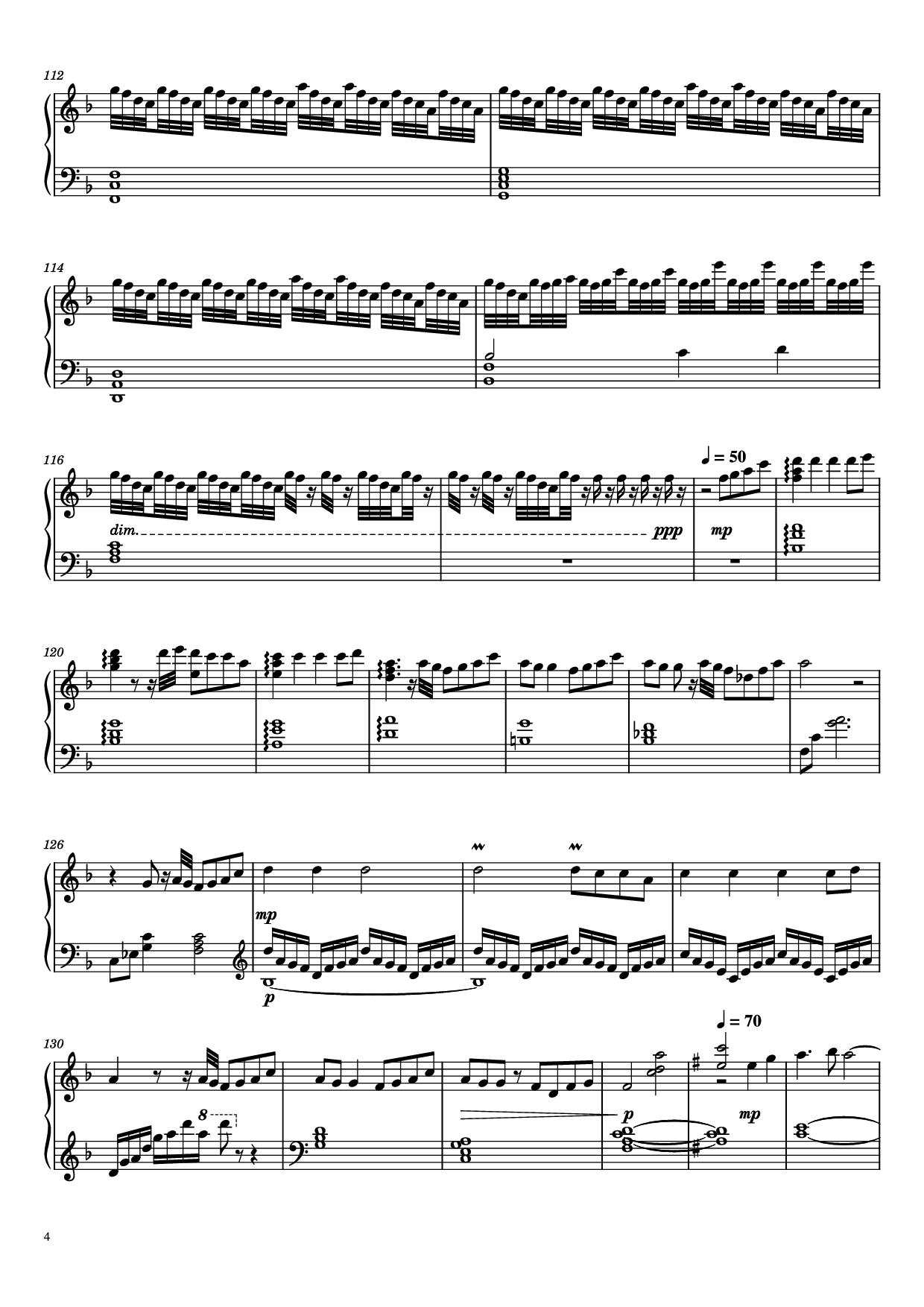 Trang 4 của Sheet nhạc PDF Piano bài hát Liyue Medley Piano - Yu-Peng Chen