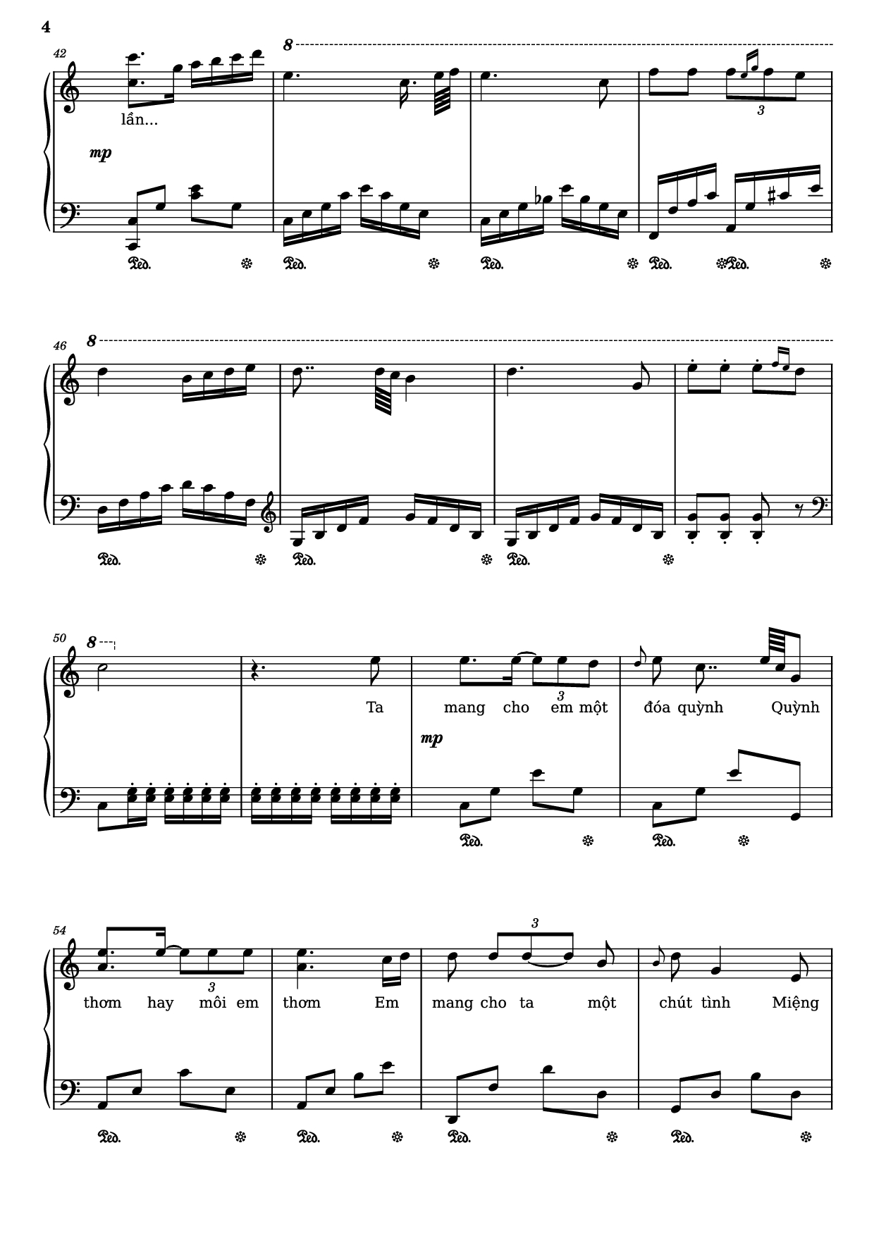 Trang 4 của Sheet nhạc PDF Piano bài hát Quỳnh hương Piano - Trịnh Công Sơn, 1974