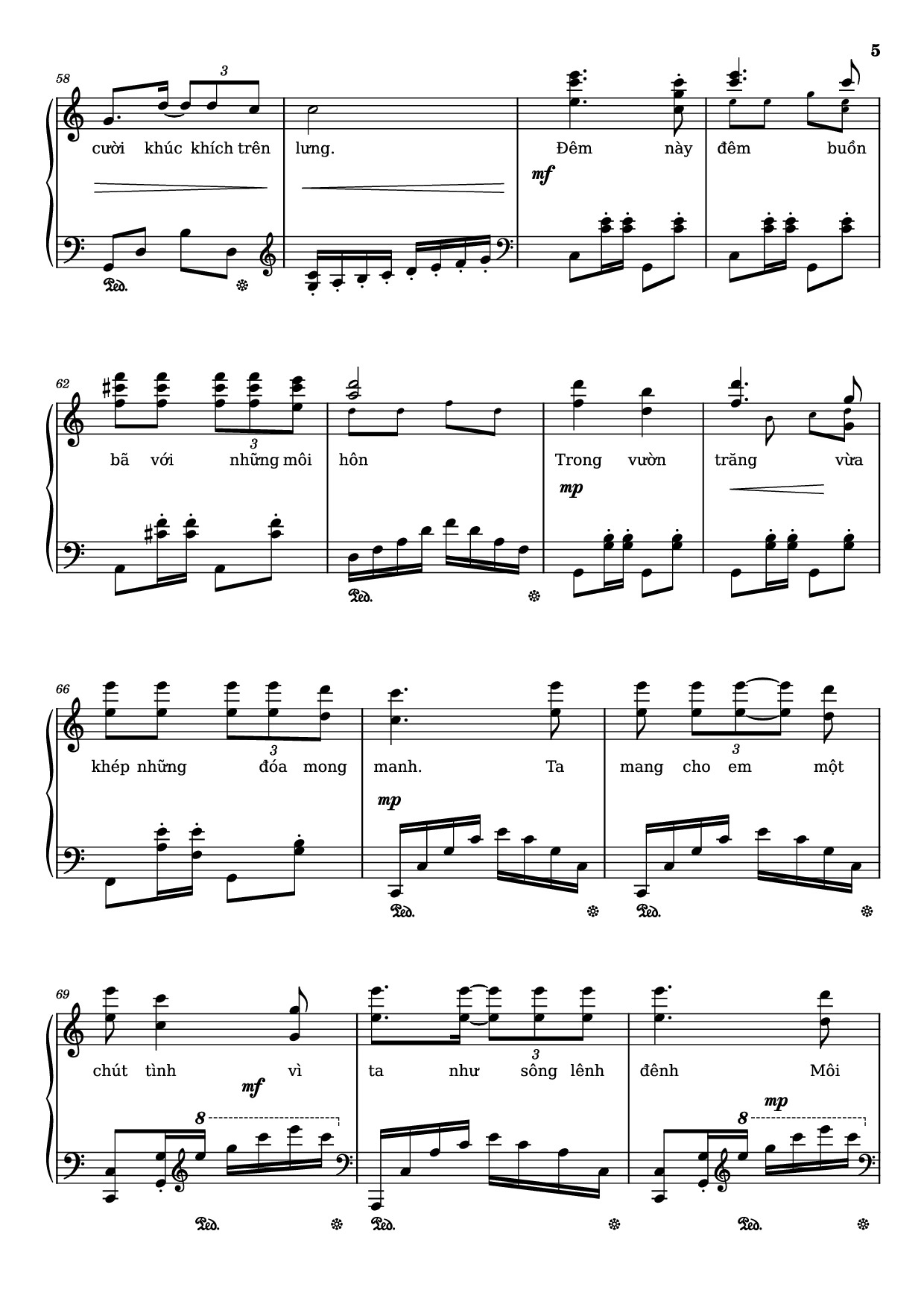 Trang 5 của Sheet nhạc PDF Piano bài hát Quỳnh hương Piano - Trịnh Công Sơn, 1974