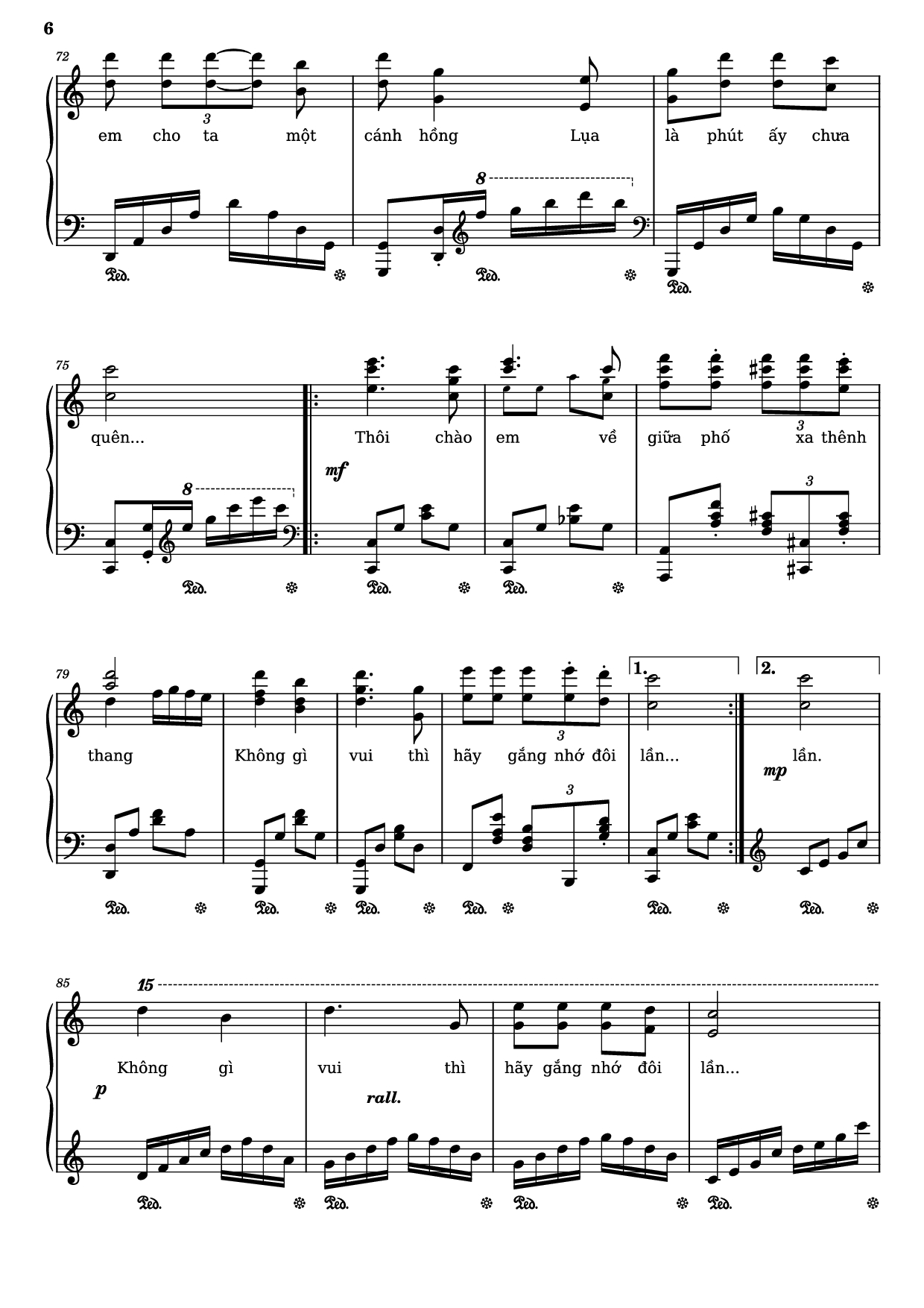 Trang 6 của Sheet nhạc PDF Piano bài hát Quỳnh hương Piano - Trịnh Công Sơn, 1974