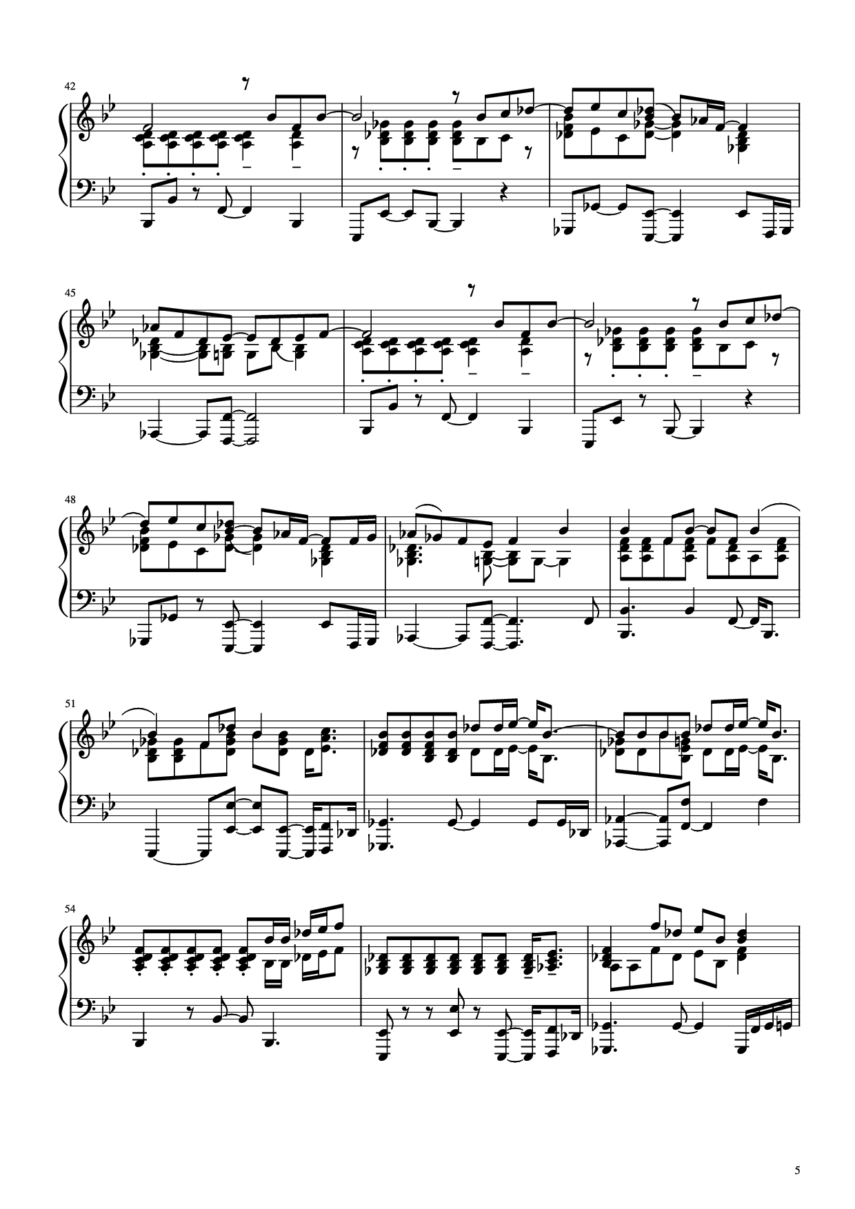 Trang 5 của Sheet nhạc PDF Piano bài hát Sweet Love Piano - Anita Baker/Louis Johnson/Gary Bias