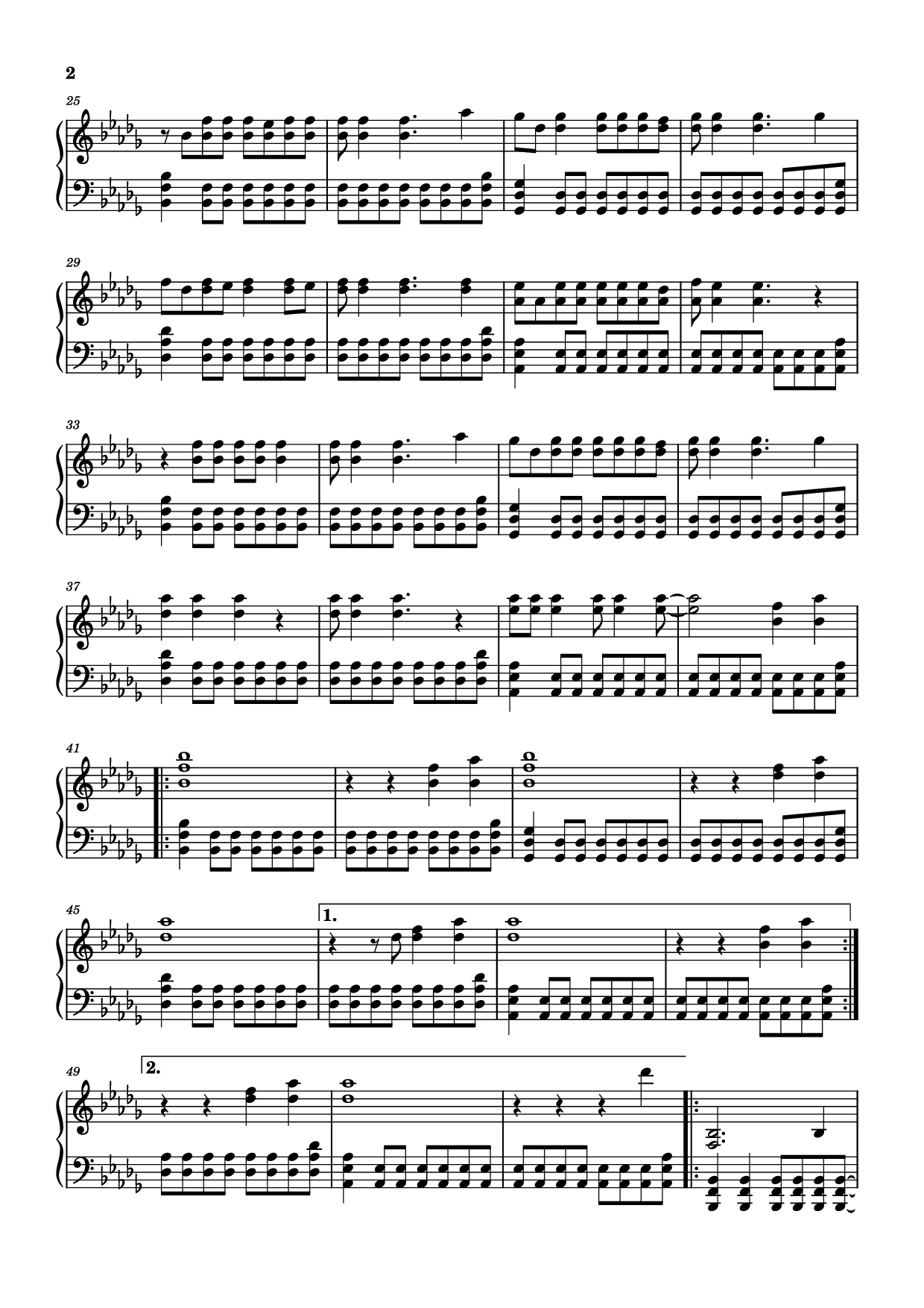 Trang 2 của Sheet nhạc PDF Piano bài hát The Kids Aren