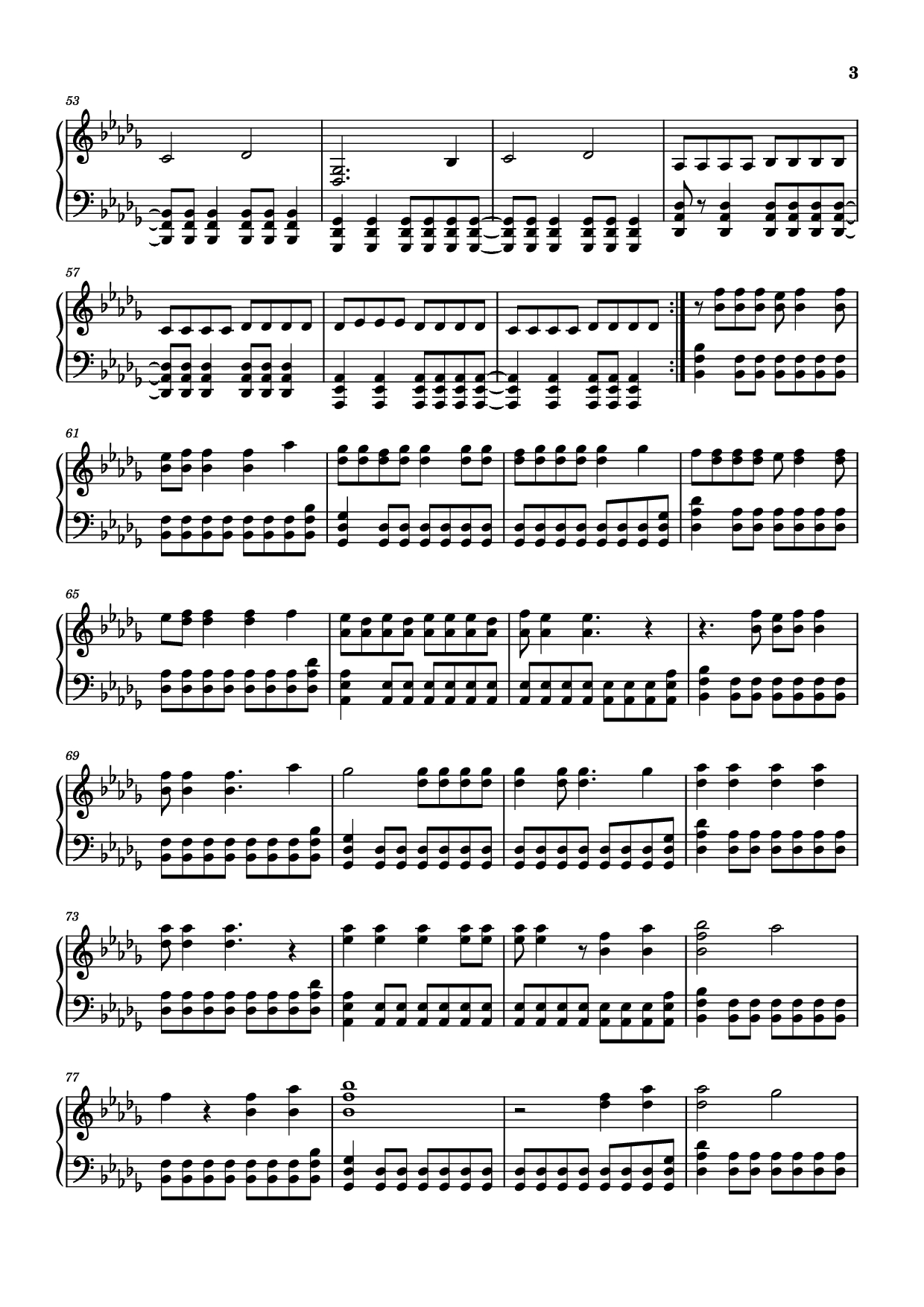 Trang 3 của Sheet nhạc PDF Piano bài hát The Kids Aren