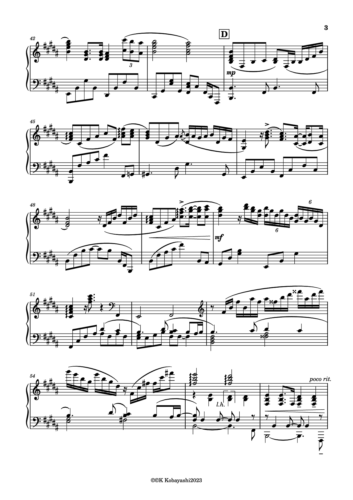 Trang 3 của Sheet nhạc PDF Piano bài hát Endless Rain Piano - Composer:YOSHIKI