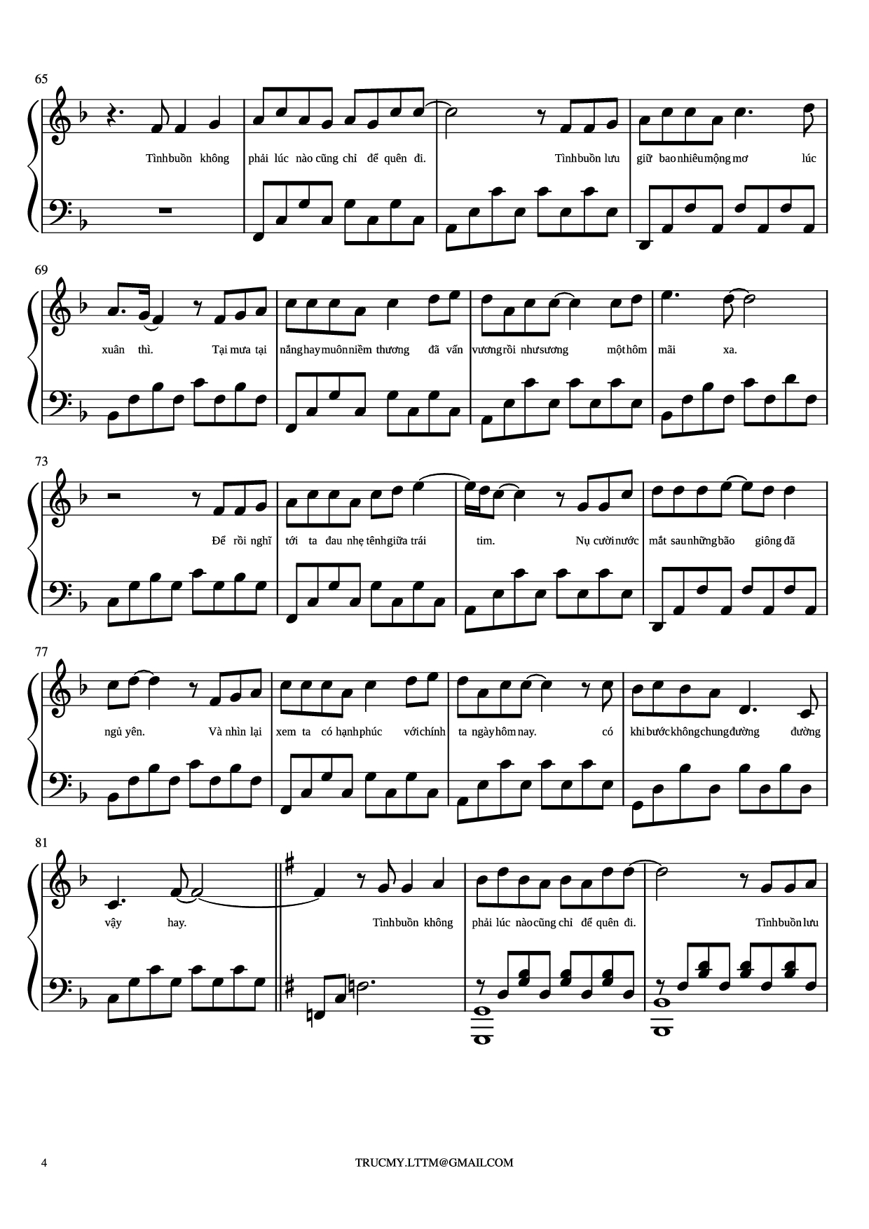 Trang 4 của Sheet nhạc PDF Piano bài hát Xuân thì Piano cover - Phan Mạnh Quỳnh