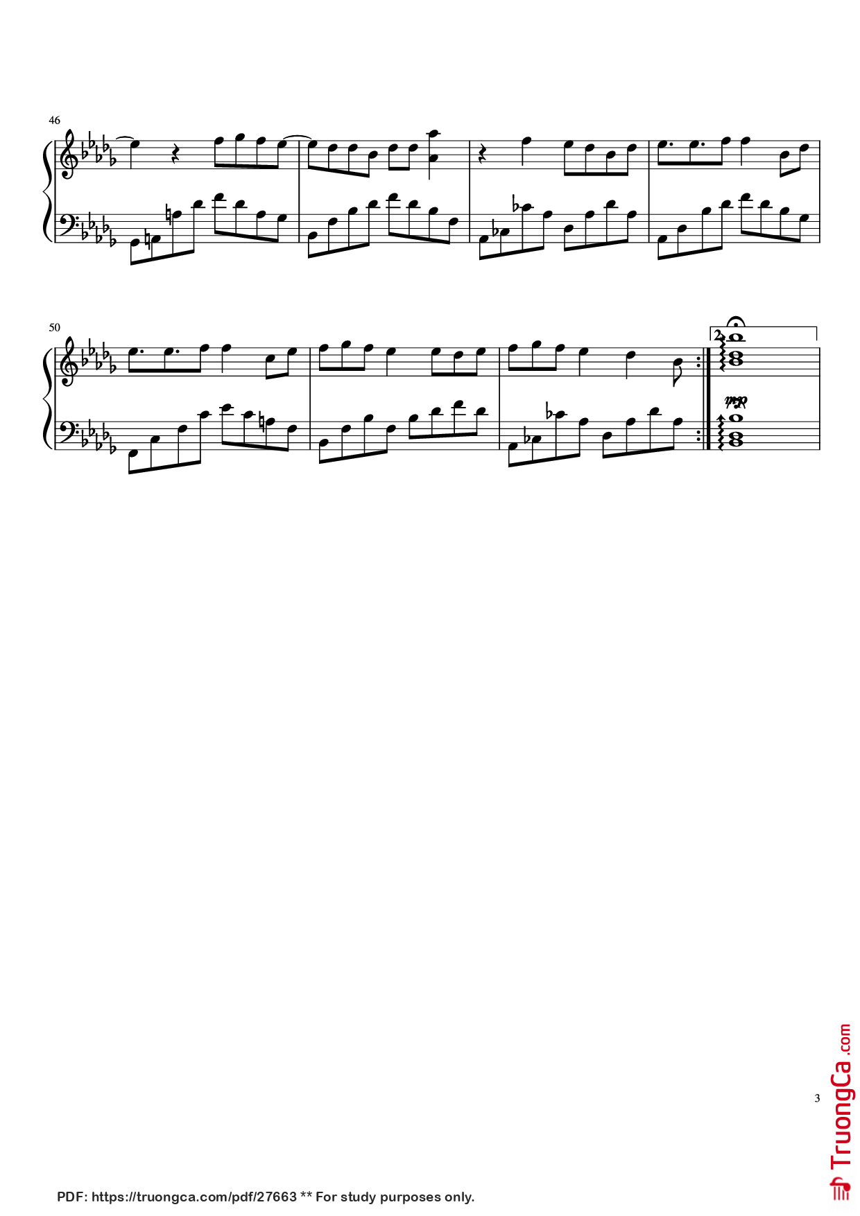 Trang 3 của Sheet nhạc PDF Piano bài hát Hold Me Tight Piano - BTS