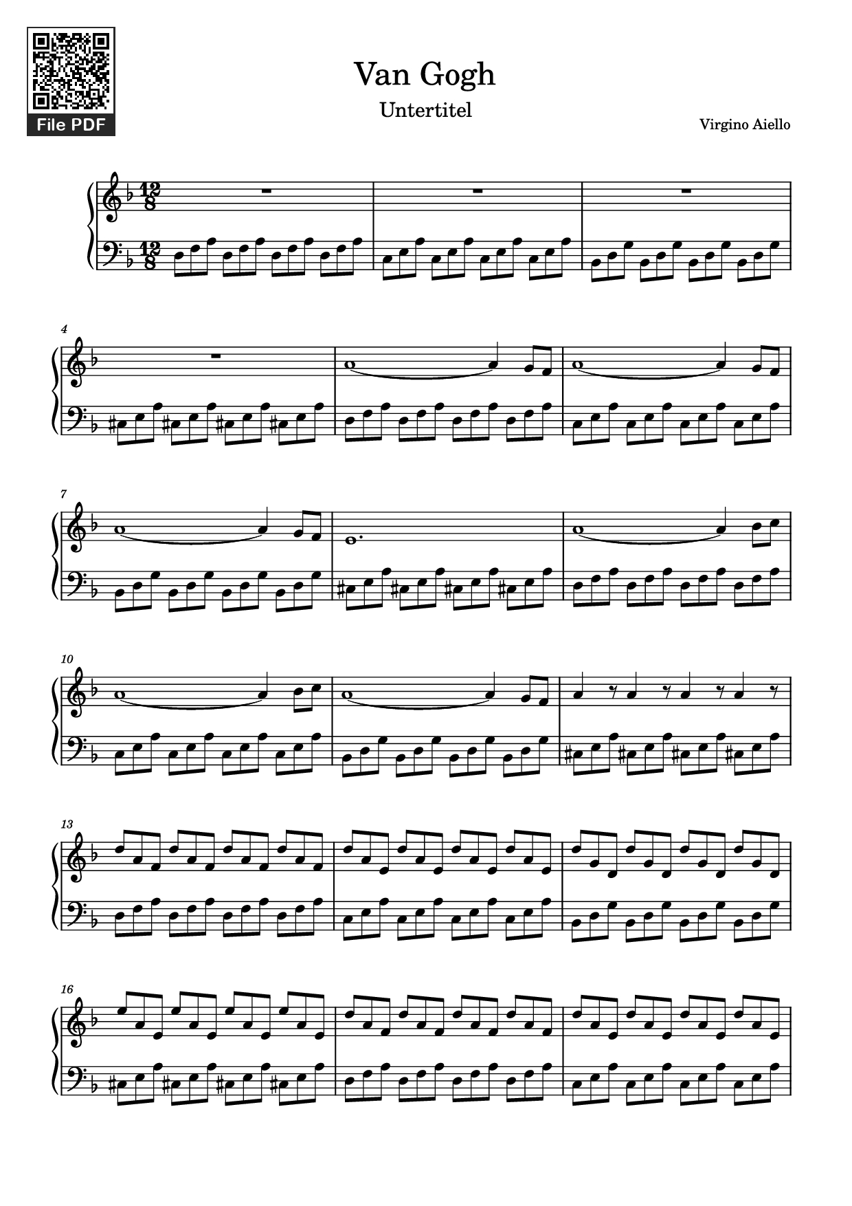 Sheet nhạc PDF bài Van Gogh Piano - Virgino Aiello