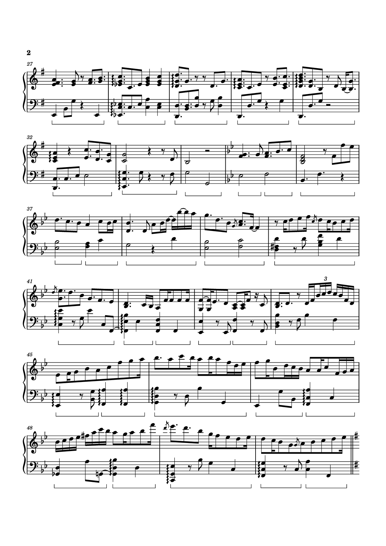 Trang 2 của Sheet nhạc PDF Piano bài hát Open A Gate Piano - Izumi Hirotaka