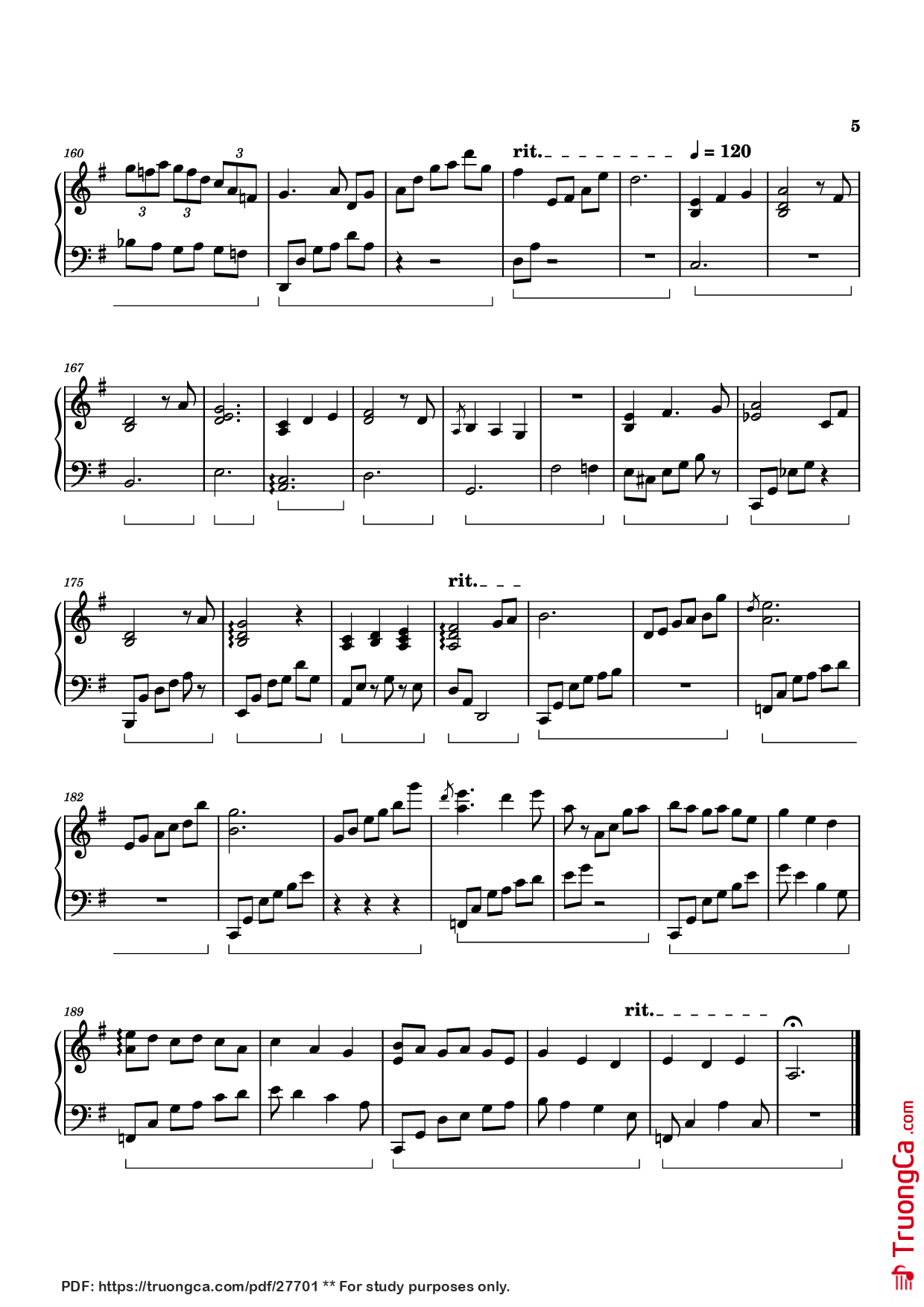 Trang 5 của Sheet nhạc PDF Piano bài hát Memories of Alice Piano - Izumi Hirotaka