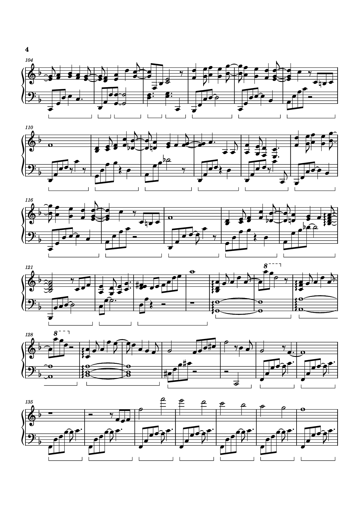 Trang 4 của Sheet nhạc PDF Piano bài hát Blue Forest Piano - Izumi Hirotaka
