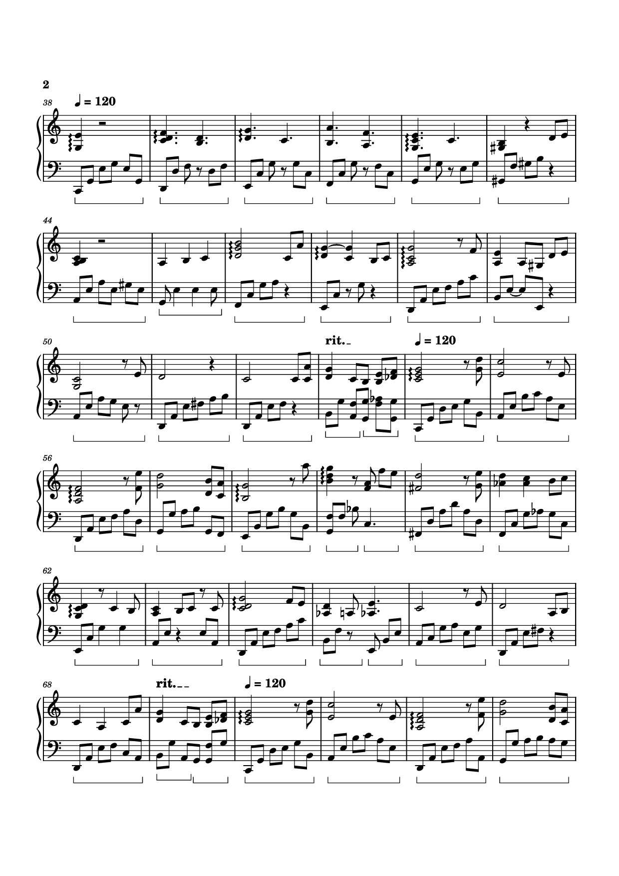 Trang 2 của Sheet nhạc PDF Piano bài hát Heartland Piano - Izumi Hirotaka
