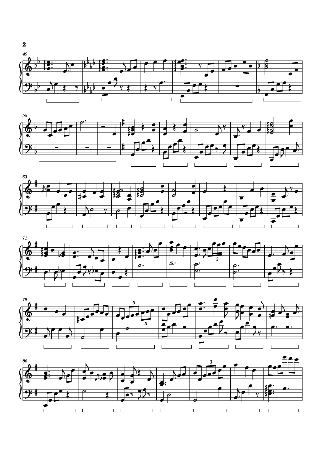 Trang 2 của Sheet nhạc PDF Piano bài hát Prelude Piano - Izumi Hirotaka