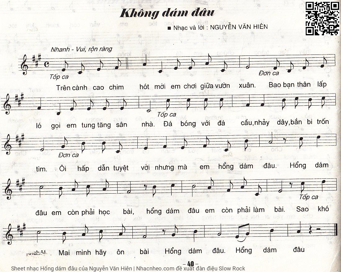 Hổng dám đâu - Nguyễn Văn Hiên