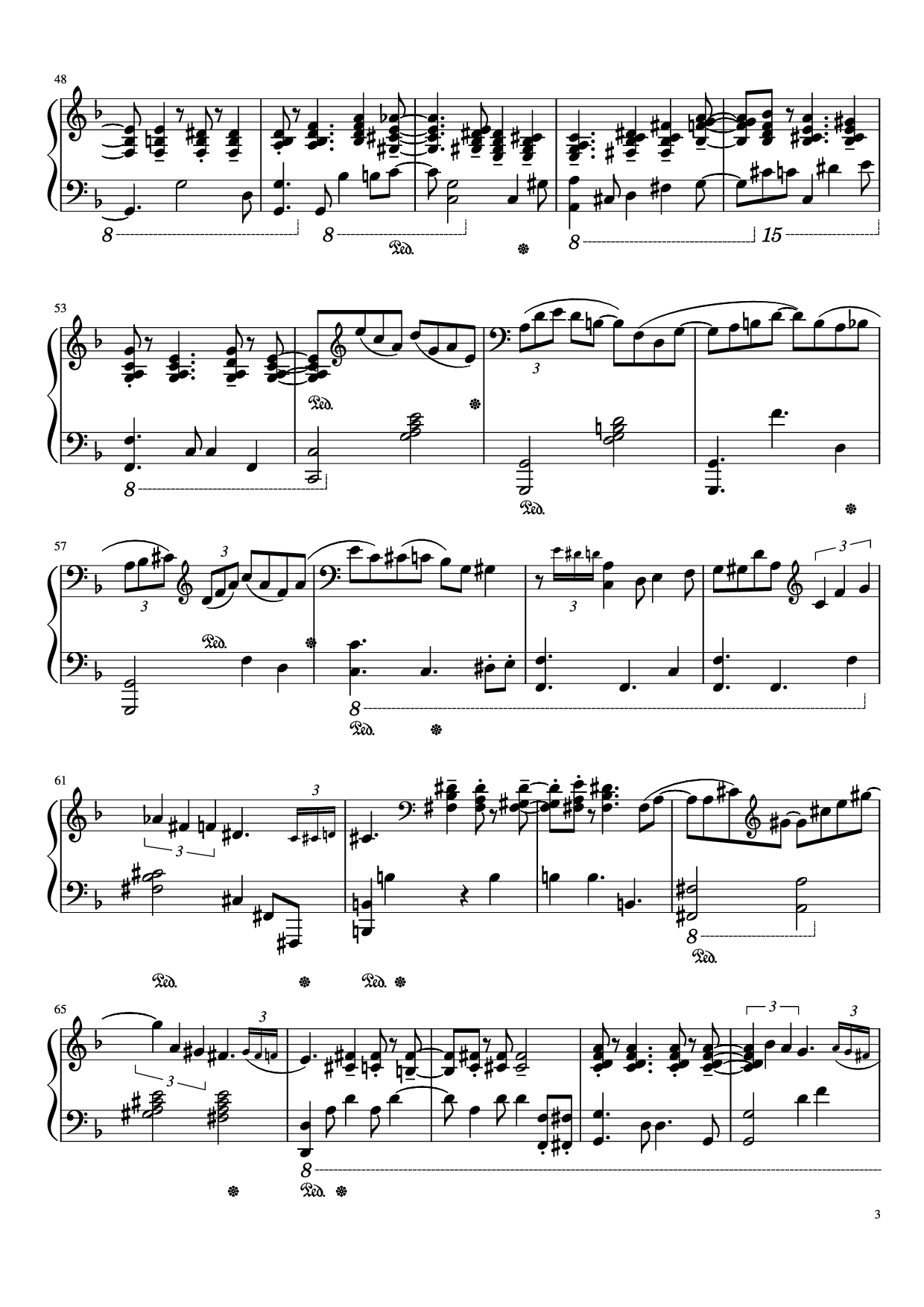 Trang 3 của Sheet nhạc PDF Piano bài hát The Girl From Ipanema Piano - Variant by : Wayne Wheeler