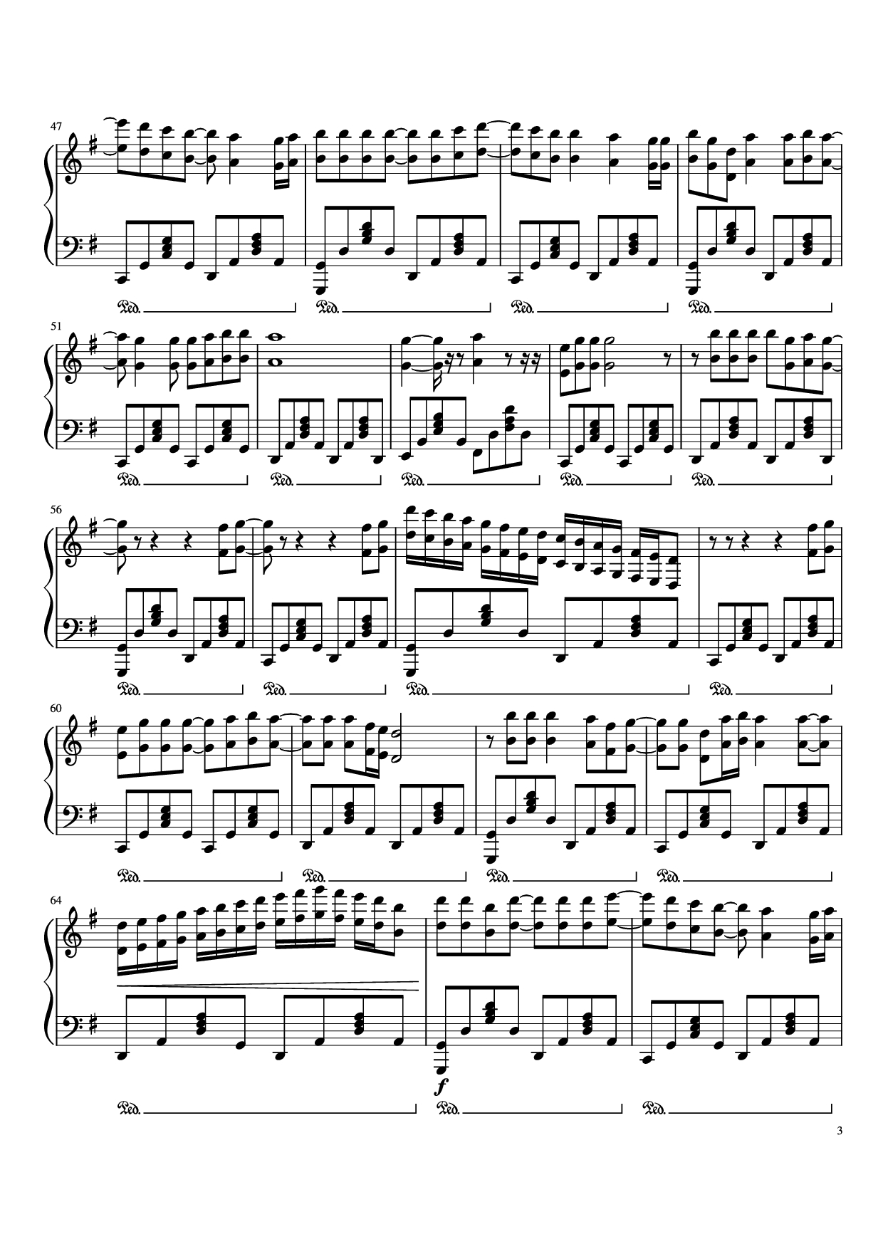 Trang 3 của Sheet nhạc PDF Piano bài hát When you Say Nothing At All Piano - Undefined
