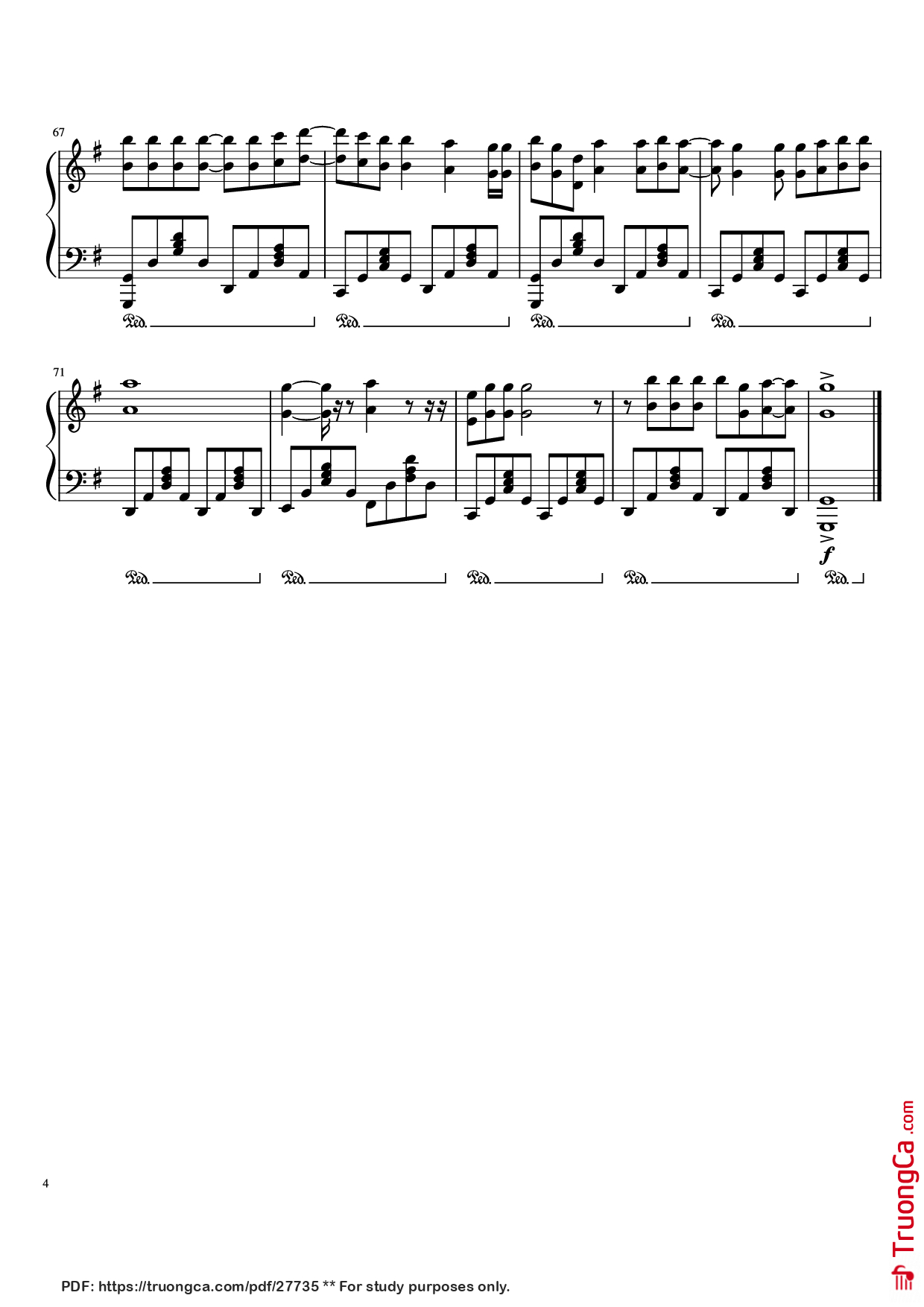 Trang 4 của Sheet nhạc PDF Piano bài hát When you Say Nothing At All Piano - Undefined