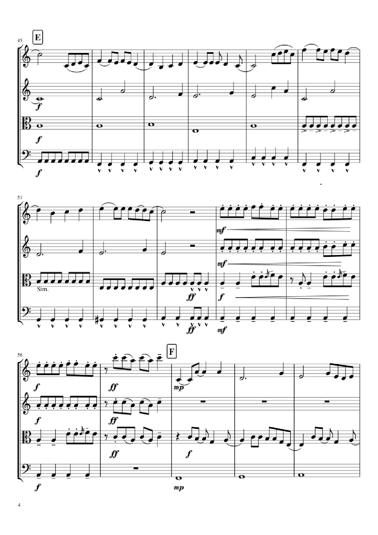 Trang 4 của Sheet nhạc PDF bài hát Mal Romance Violin - Lady Gaga Arr. by Potter