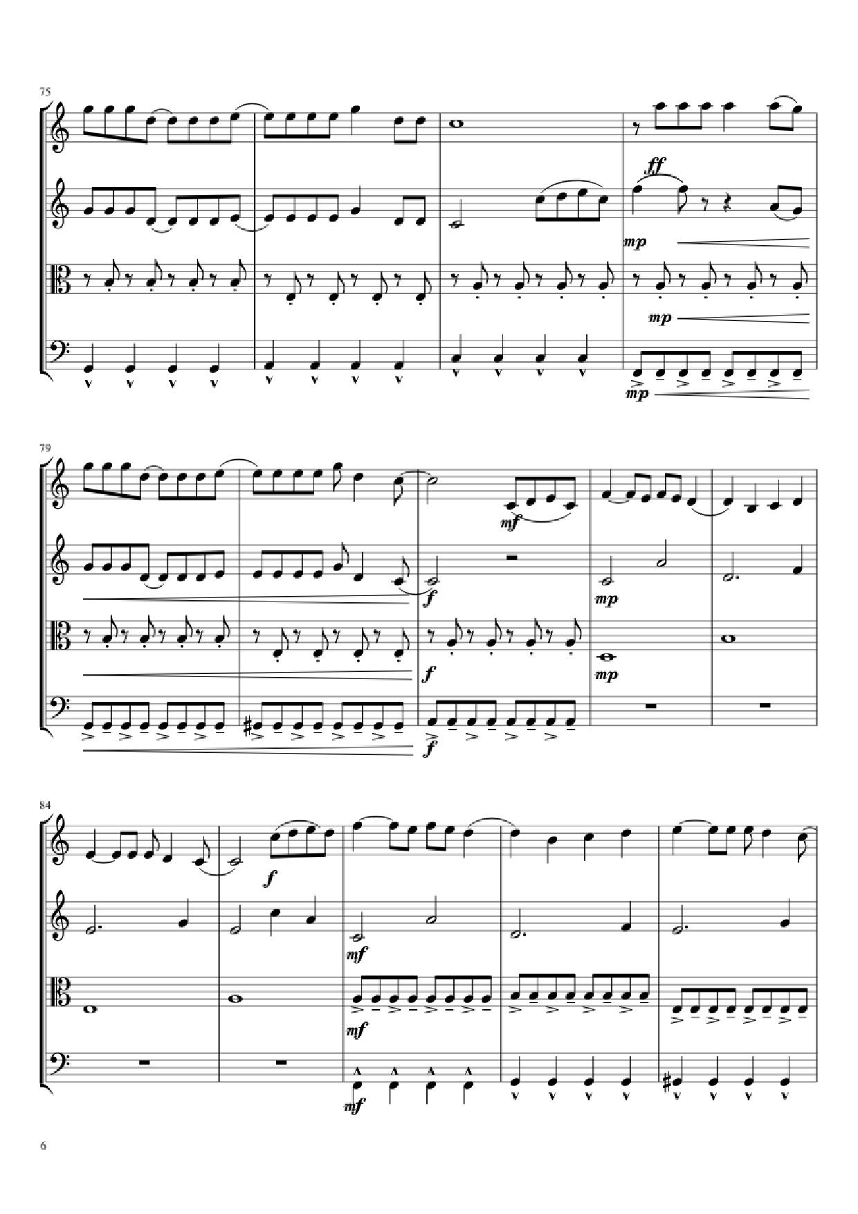 Trang 6 của Sheet nhạc PDF bài hát Mal Romance Violin - Lady Gaga Arr. by Potter