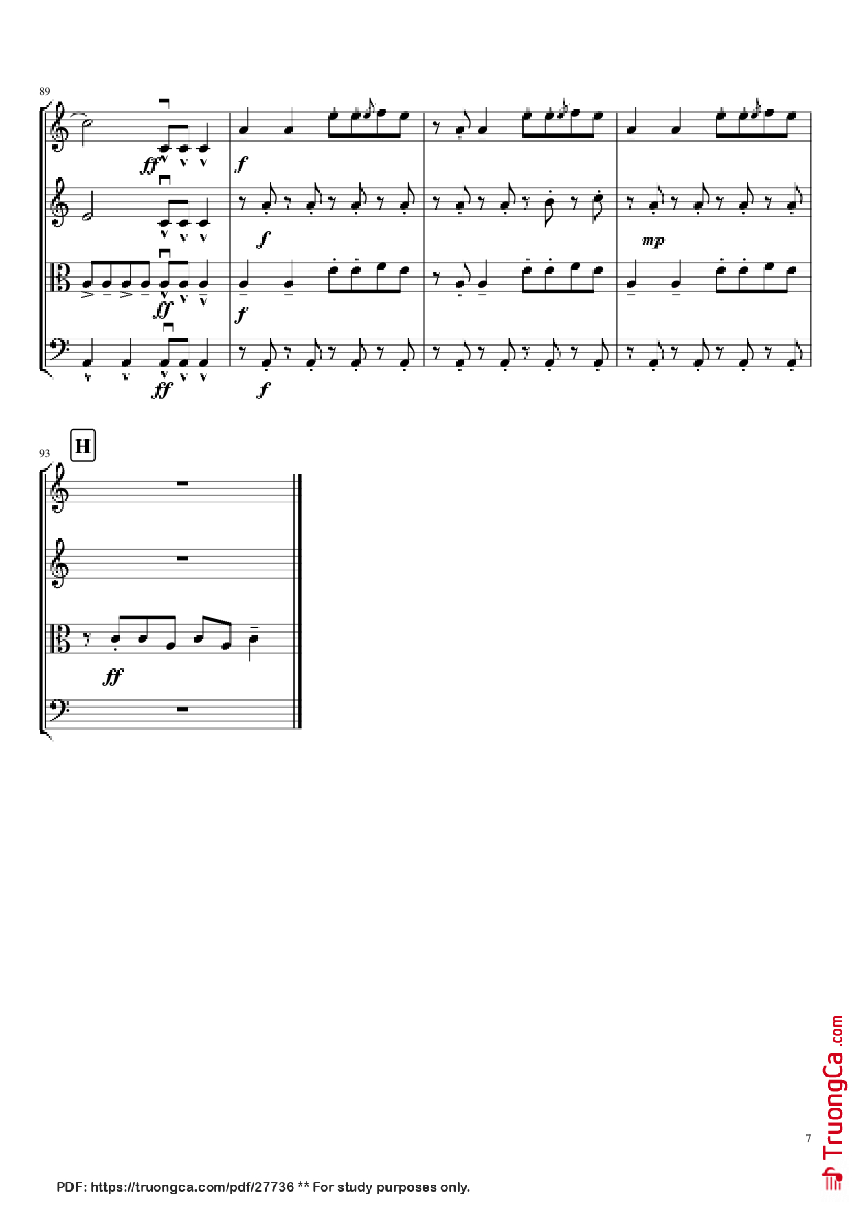 Trang 7 của Sheet nhạc PDF bài hát Mal Romance Violin - Lady Gaga Arr. by Potter