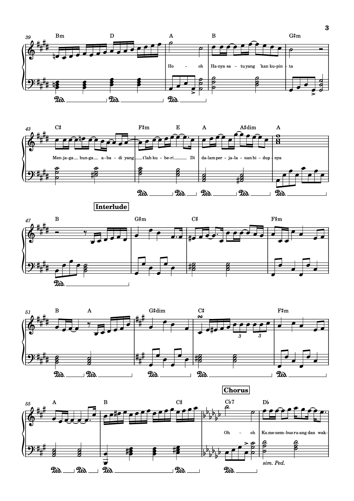 Trang 3 của Sheet nhạc PDF Piano bài hát BUNGA ABADI Piano - Rio Clappy