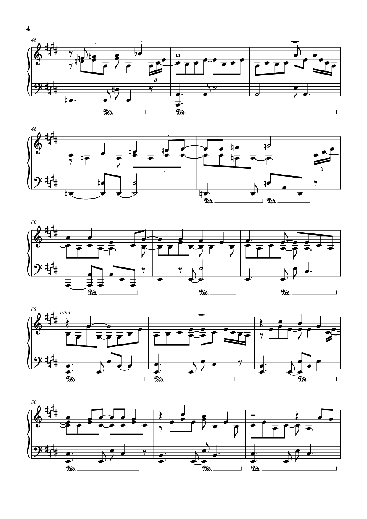 Trang 4 của Sheet nhạc PDF Piano bài hát 