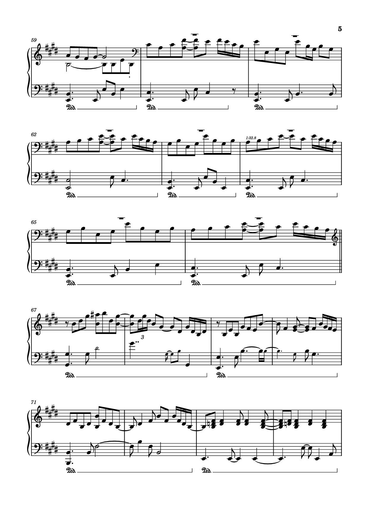 Trang 5 của Sheet nhạc PDF Piano bài hát 
