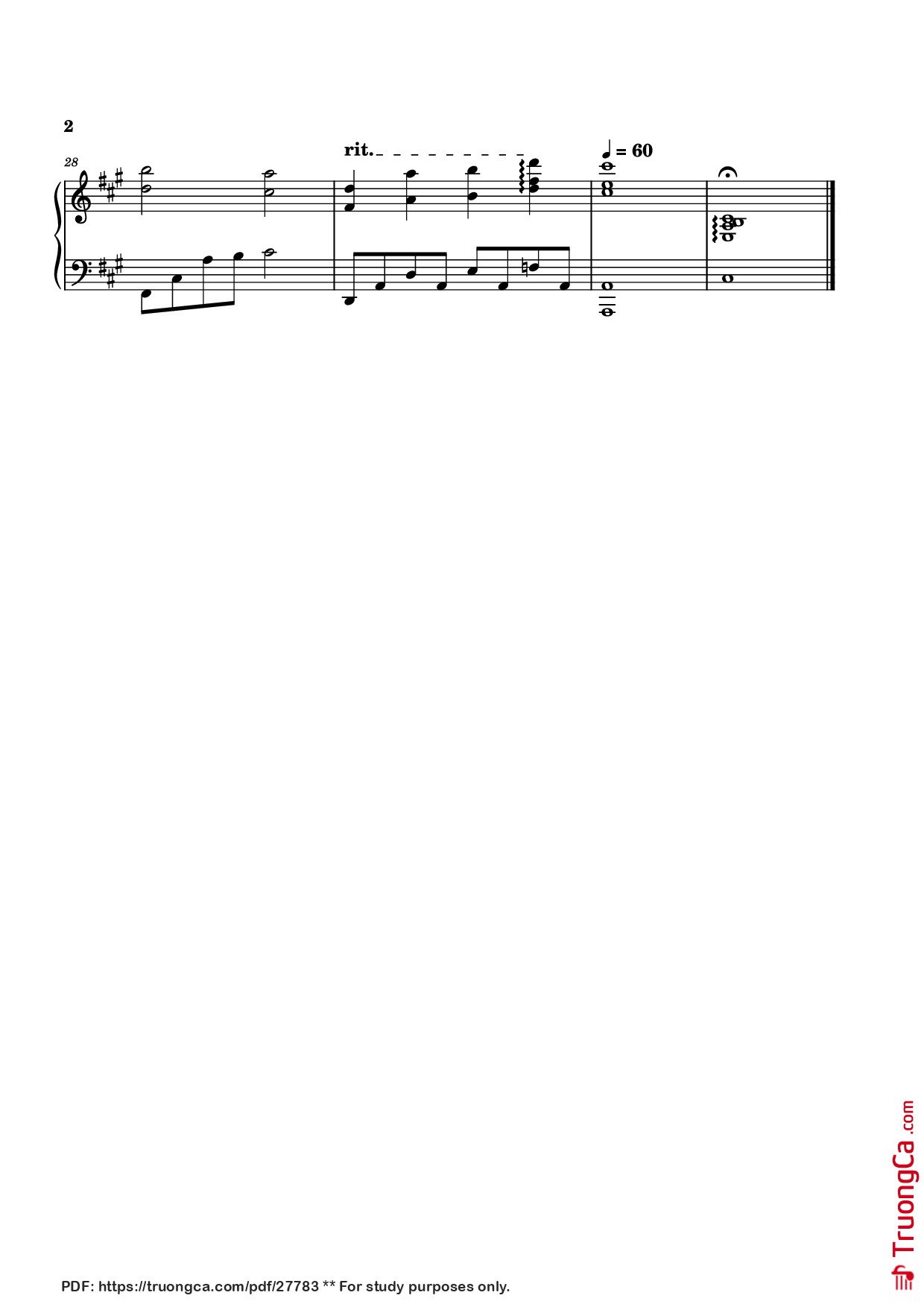 Trang 2 của Sheet nhạc PDF Piano bài hát Memories Piano - Kyle Patrick Naval