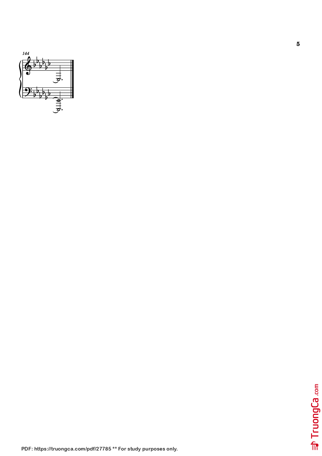 Trang 5 của Sheet nhạc PDF Piano bài hát Ofelia Piano - Juan Arenosa