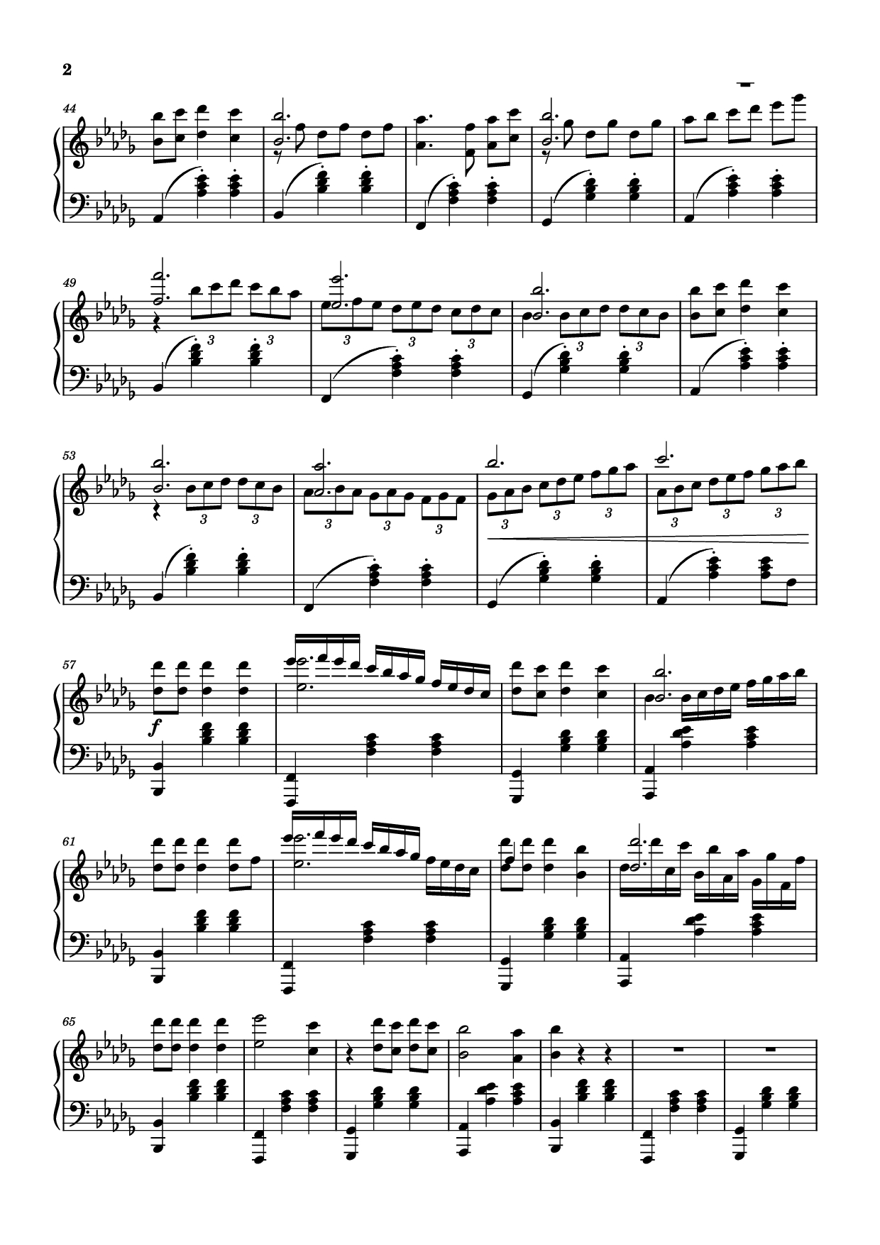 Trang 2 của Sheet nhạc PDF Piano bài hát Love Story Piano Variations - Indila