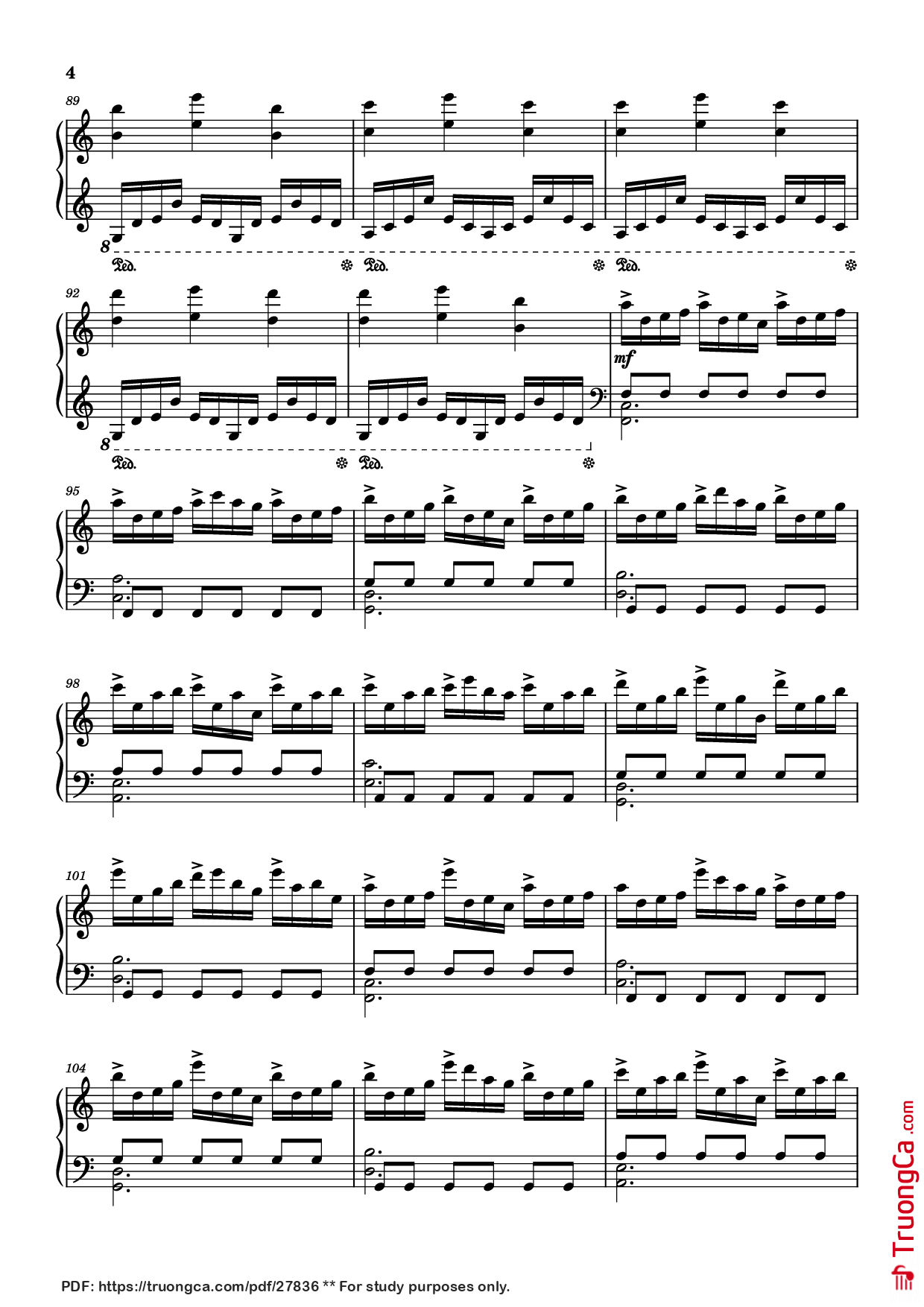 Trang 4 của Sheet nhạc PDF Piano bài hát Interstellar Piano - Композитор / аранжировщик