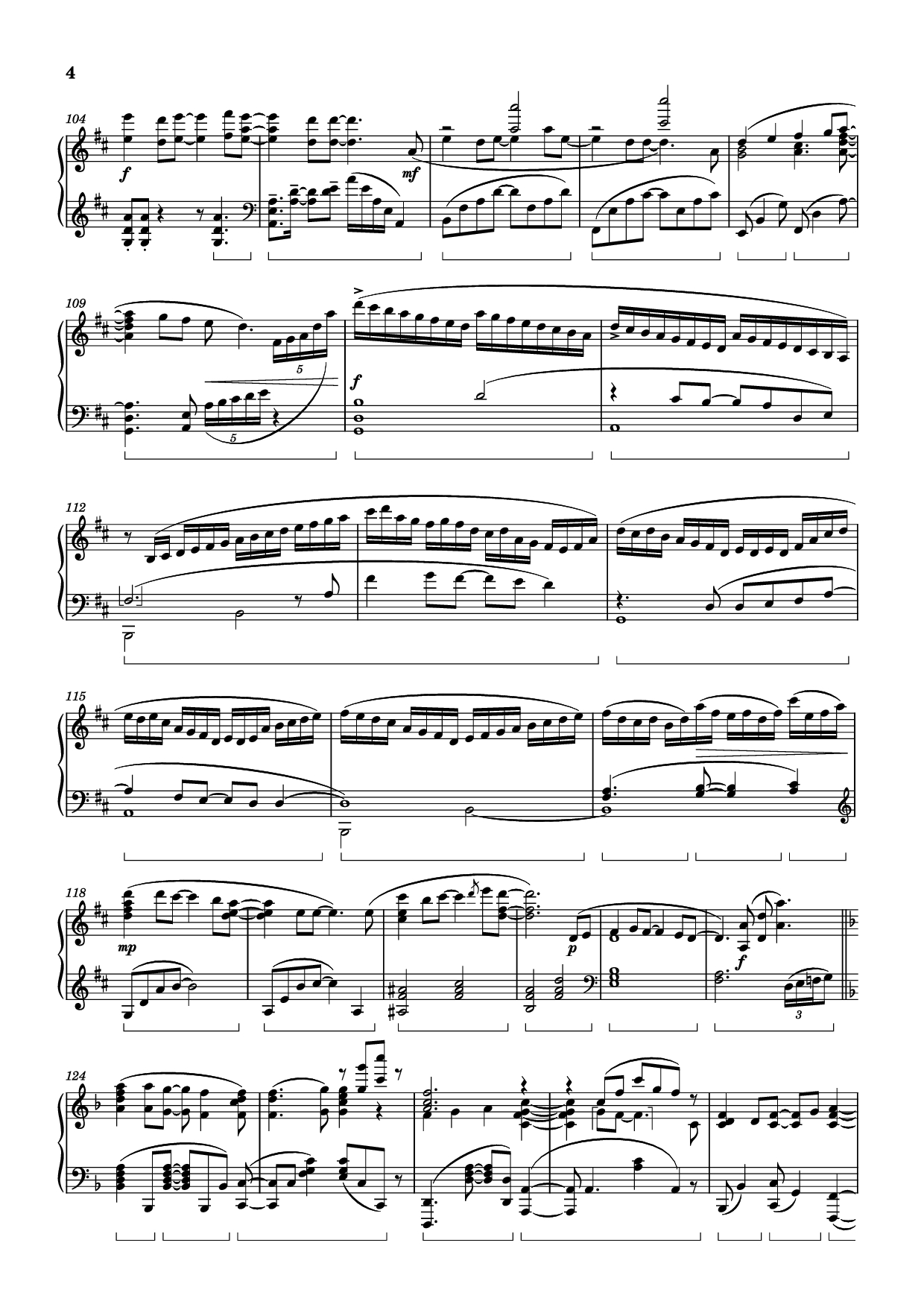 Trang 4 của Sheet nhạc PDF Piano bài hát Sincerely Piano - Original Artist: TRUE