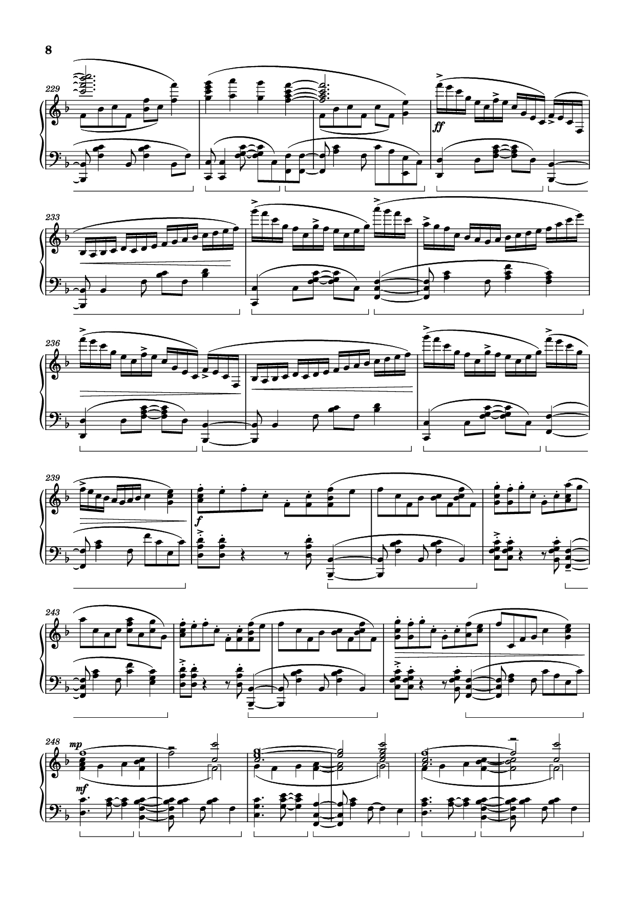 Trang 8 của Sheet nhạc PDF Piano bài hát Sincerely Piano - Original Artist: TRUE