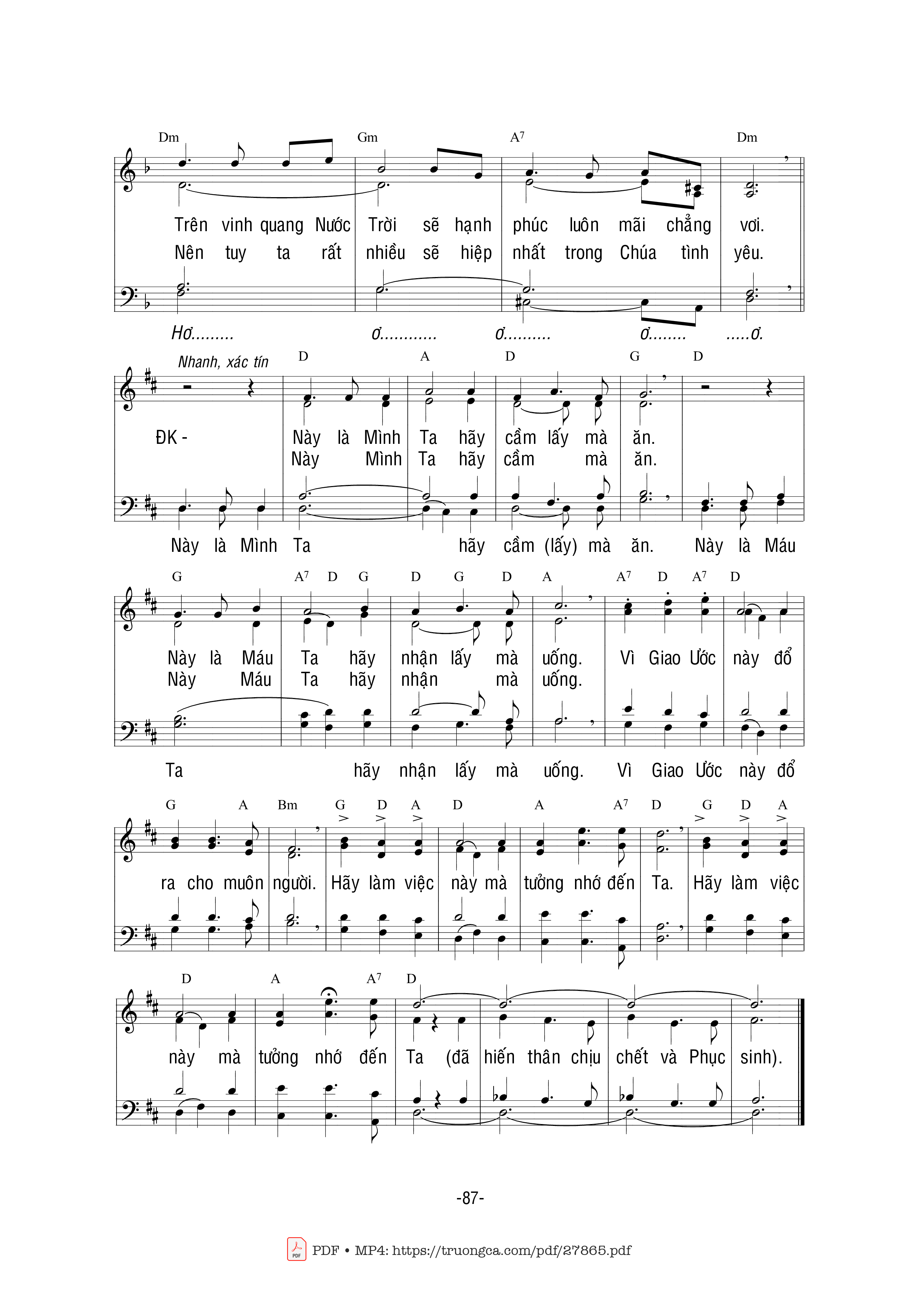 Trang 2 của Sheet nhạc PDF bài hát Mình Máu Thánh 2 - Bùi Ninh