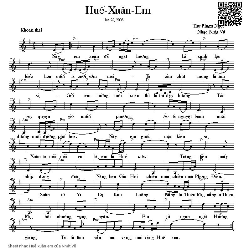 Huế xuân em - Nhật Vũ