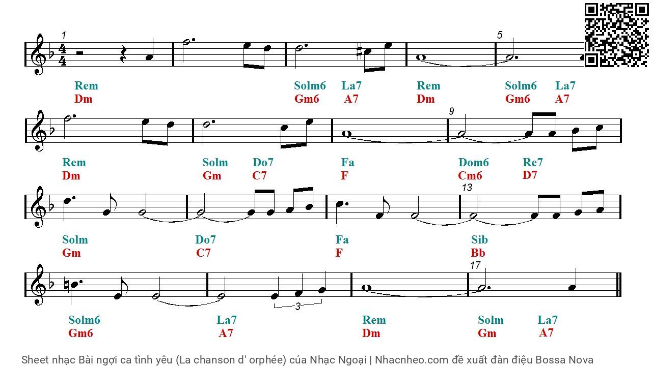 Trang 1 của Sheet nhạc PDF bài hát Bài ngợi ca tình yêu (La chanson d