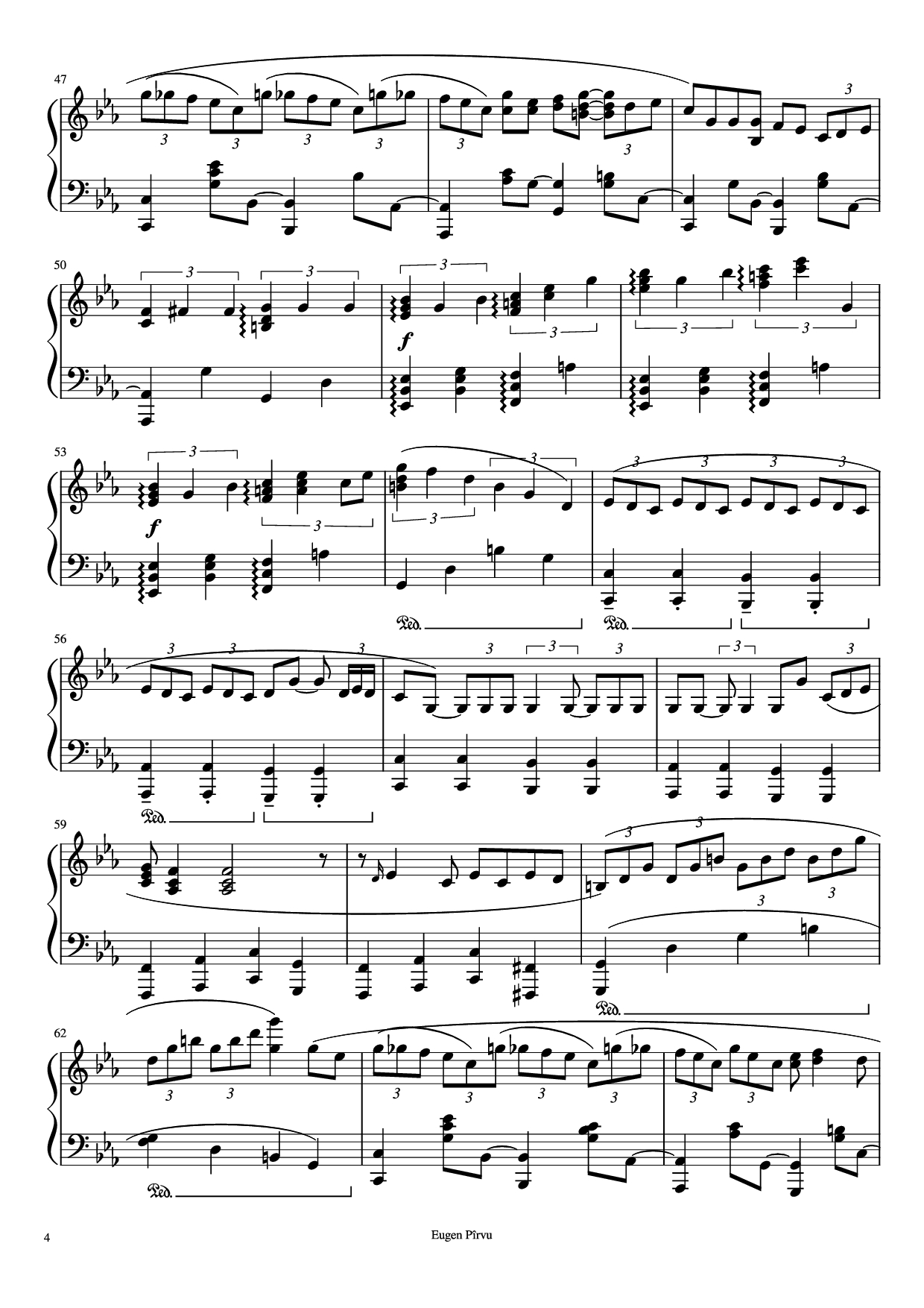 Trang 4 của Sheet nhạc PDF Piano bài hát Summertime Piano - George Gershwin