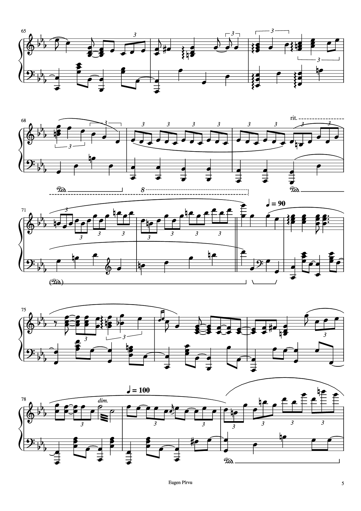 Trang 5 của Sheet nhạc PDF Piano bài hát Summertime Piano - George Gershwin