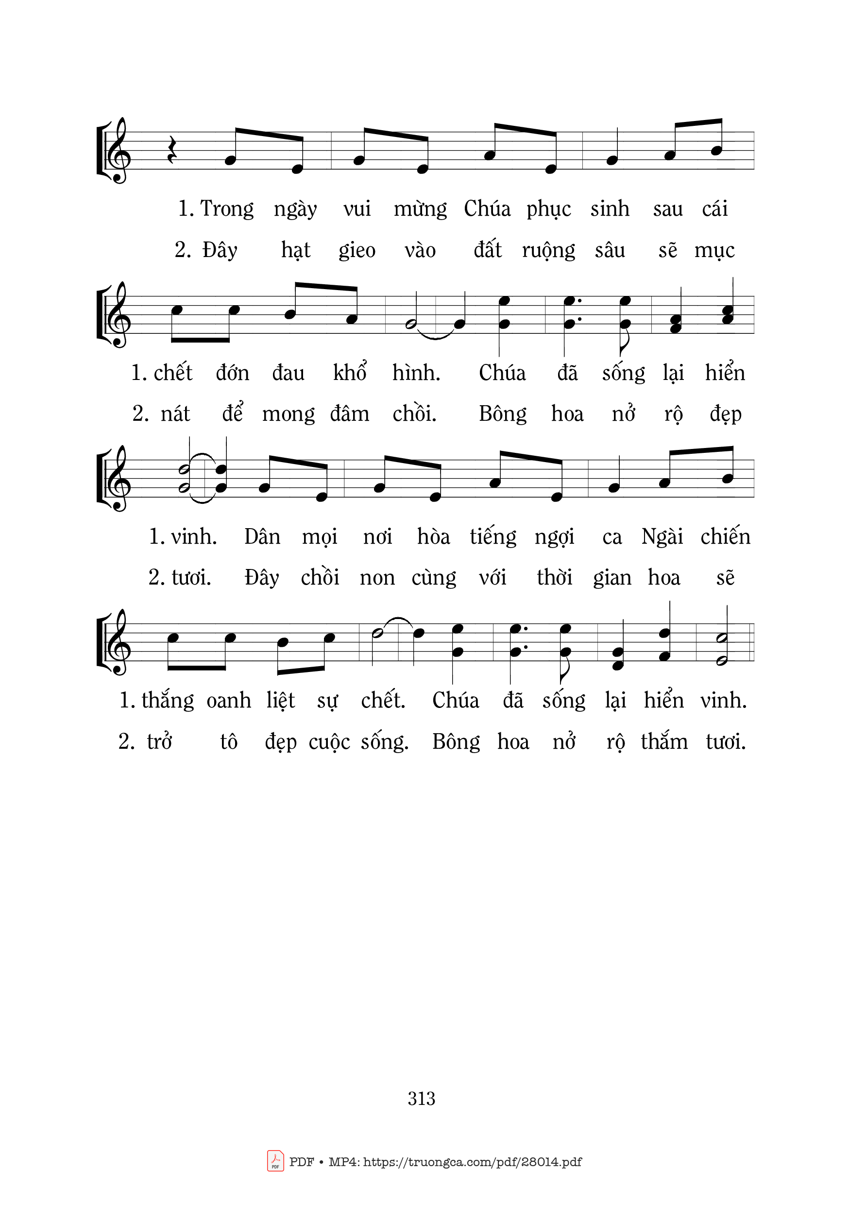 Trang 2 của Sheet nhạc PDF bài hát Con Dâng Lên Cha - Mi Trầm