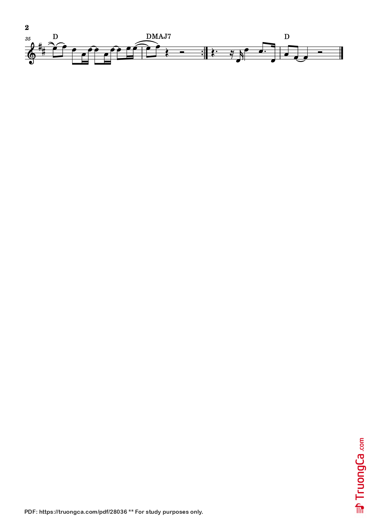 Trang 2 của Sheet nhạc PDF bài hát JESUS MEU ESPOSO - COLO DE DEUS