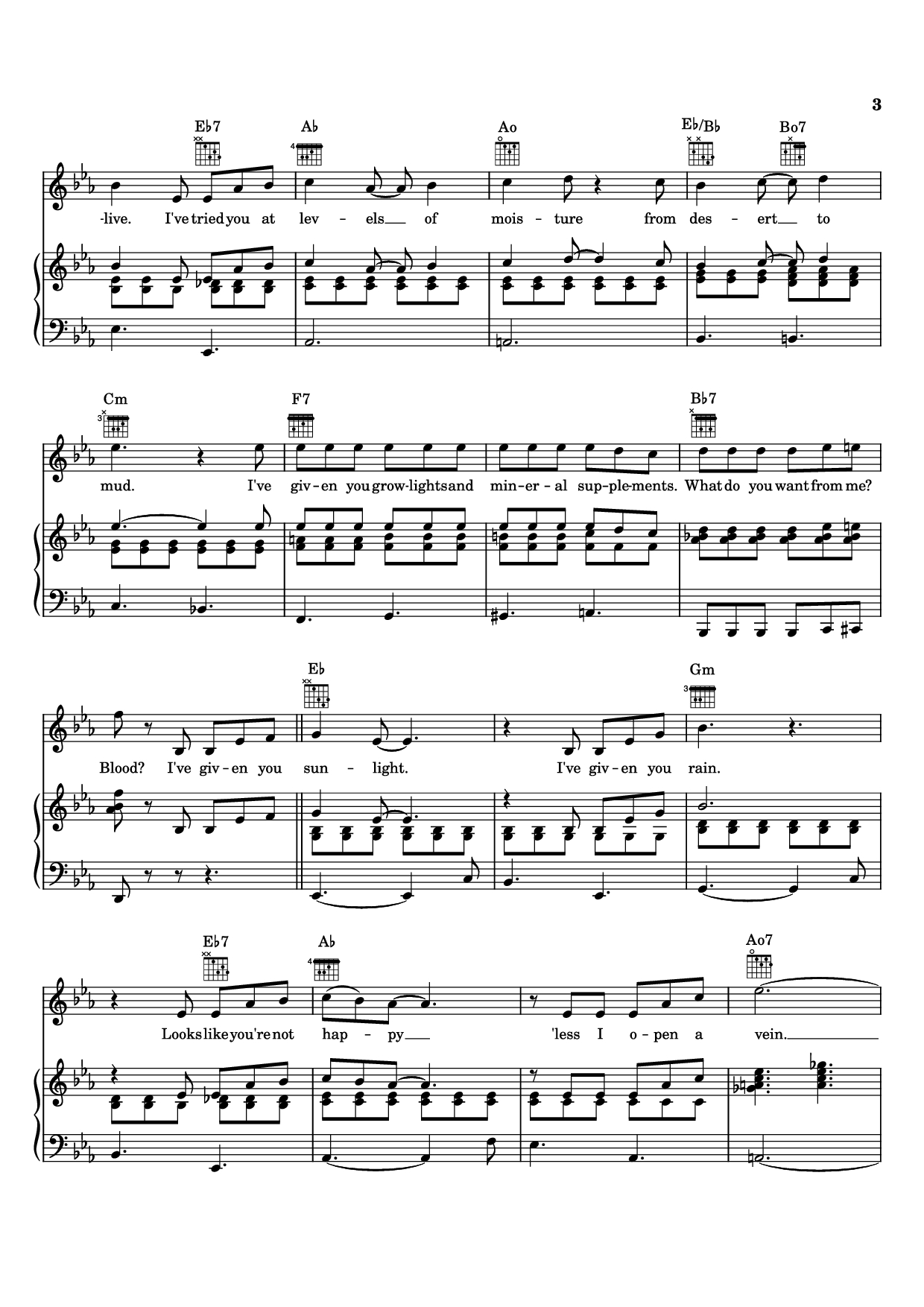 Trang 3 của Sheet nhạc PDF Piano bài hát Grow For Me Piano - Alan Menken
