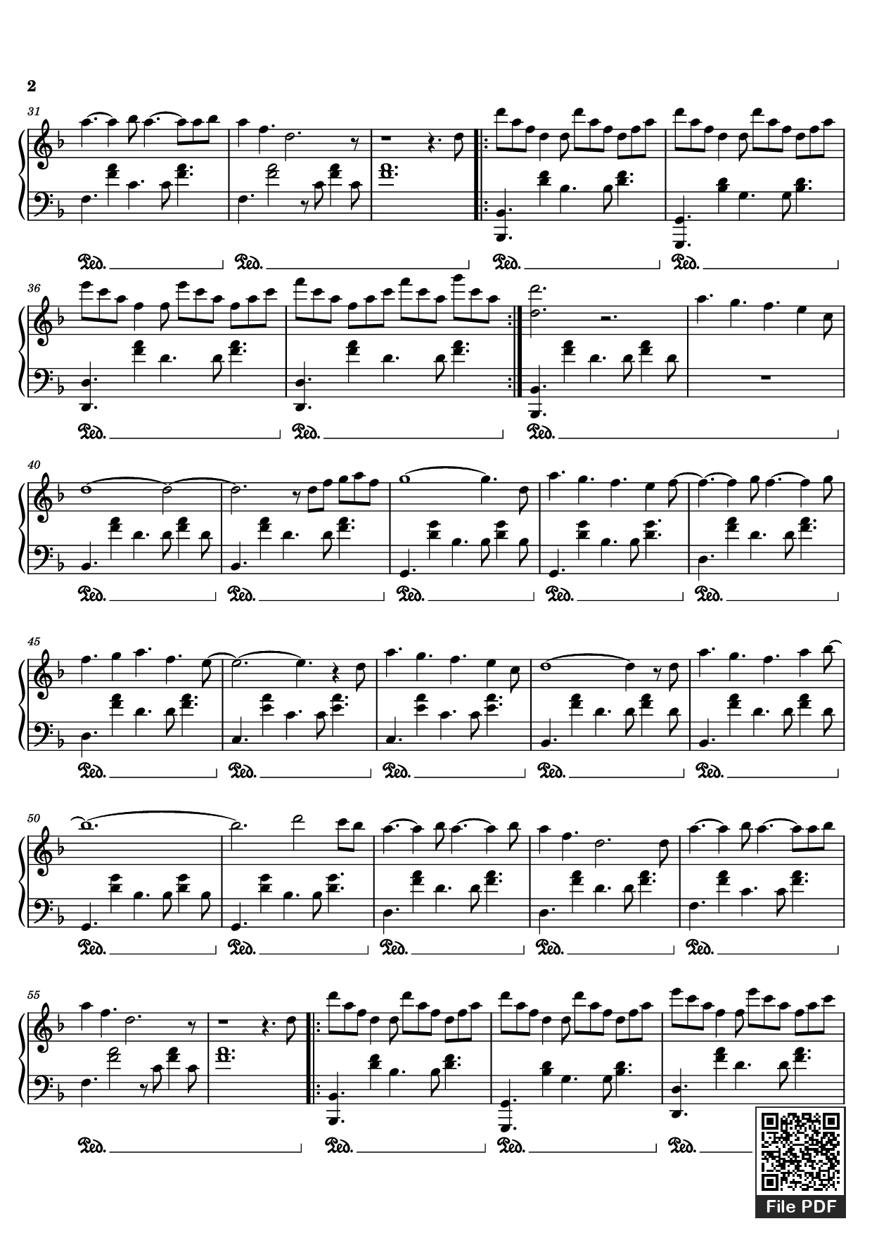 Trang 2 của Sheet nhạc PDF Piano bài hát Idea 9 Piano - Gibran Alcocer