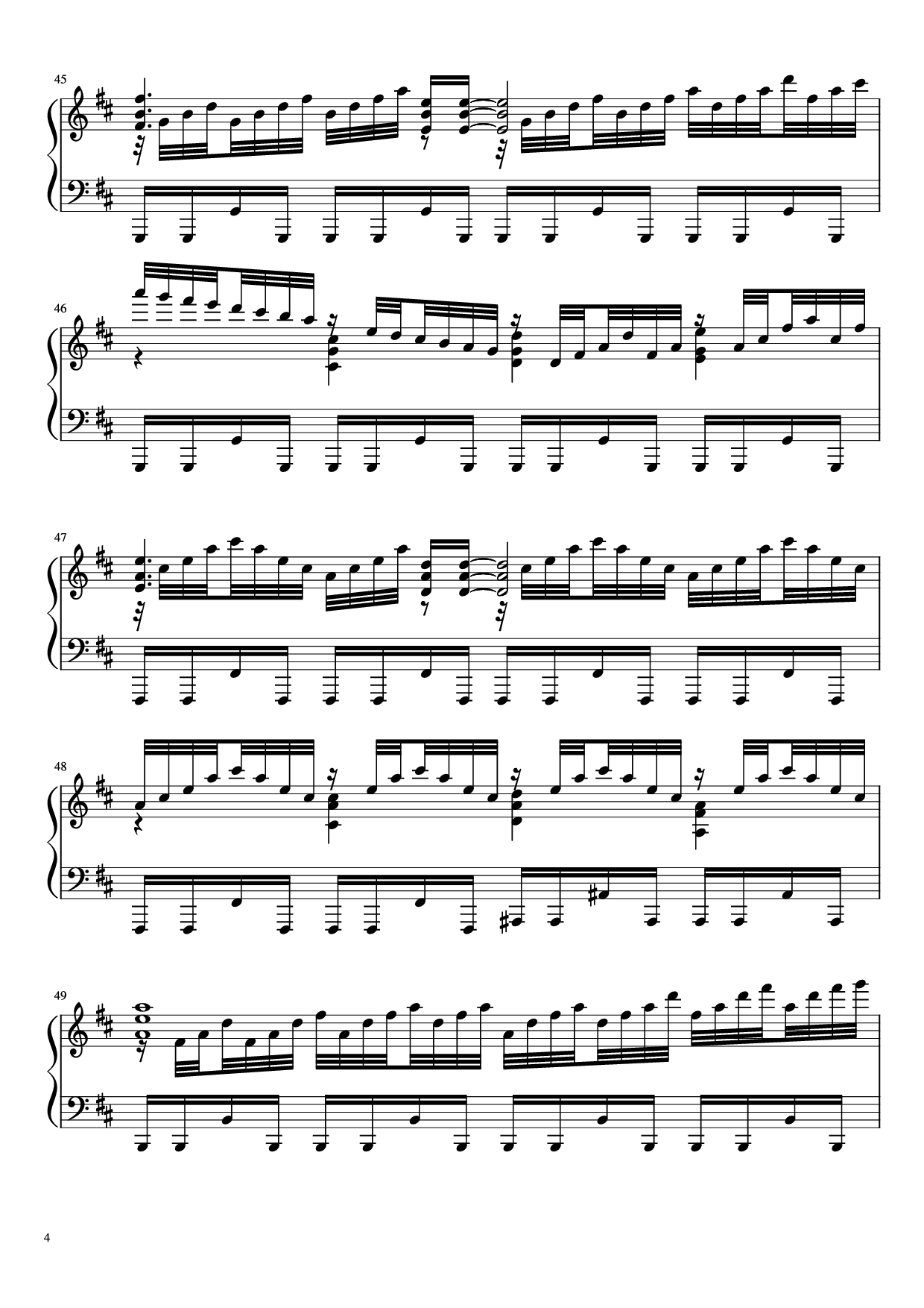 Trang 4 của Sheet nhạc PDF Piano bài hát Ascension to Heaven Piano - Yusuke Ishiwata