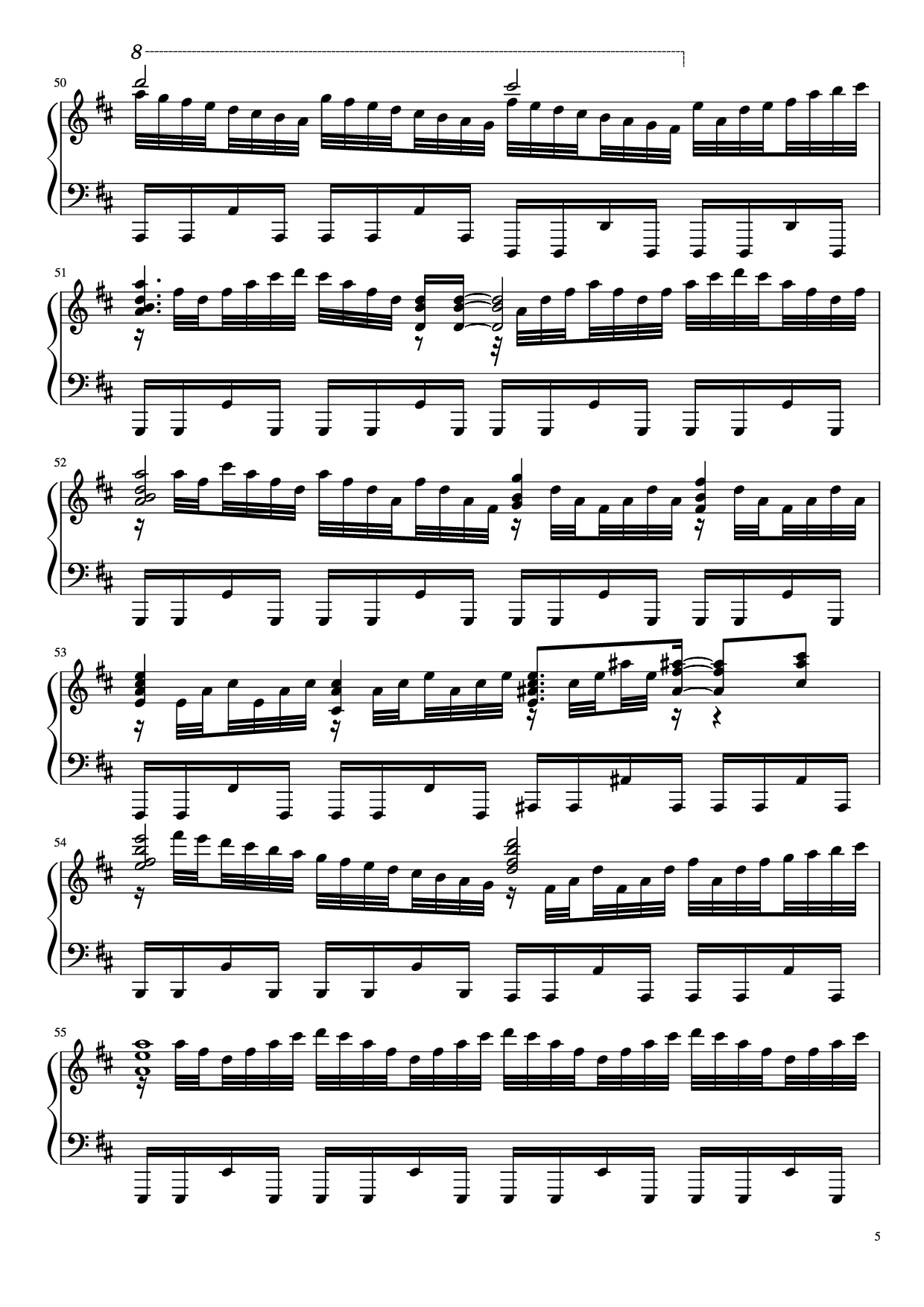 Trang 5 của Sheet nhạc PDF Piano bài hát Ascension to Heaven Piano - Yusuke Ishiwata