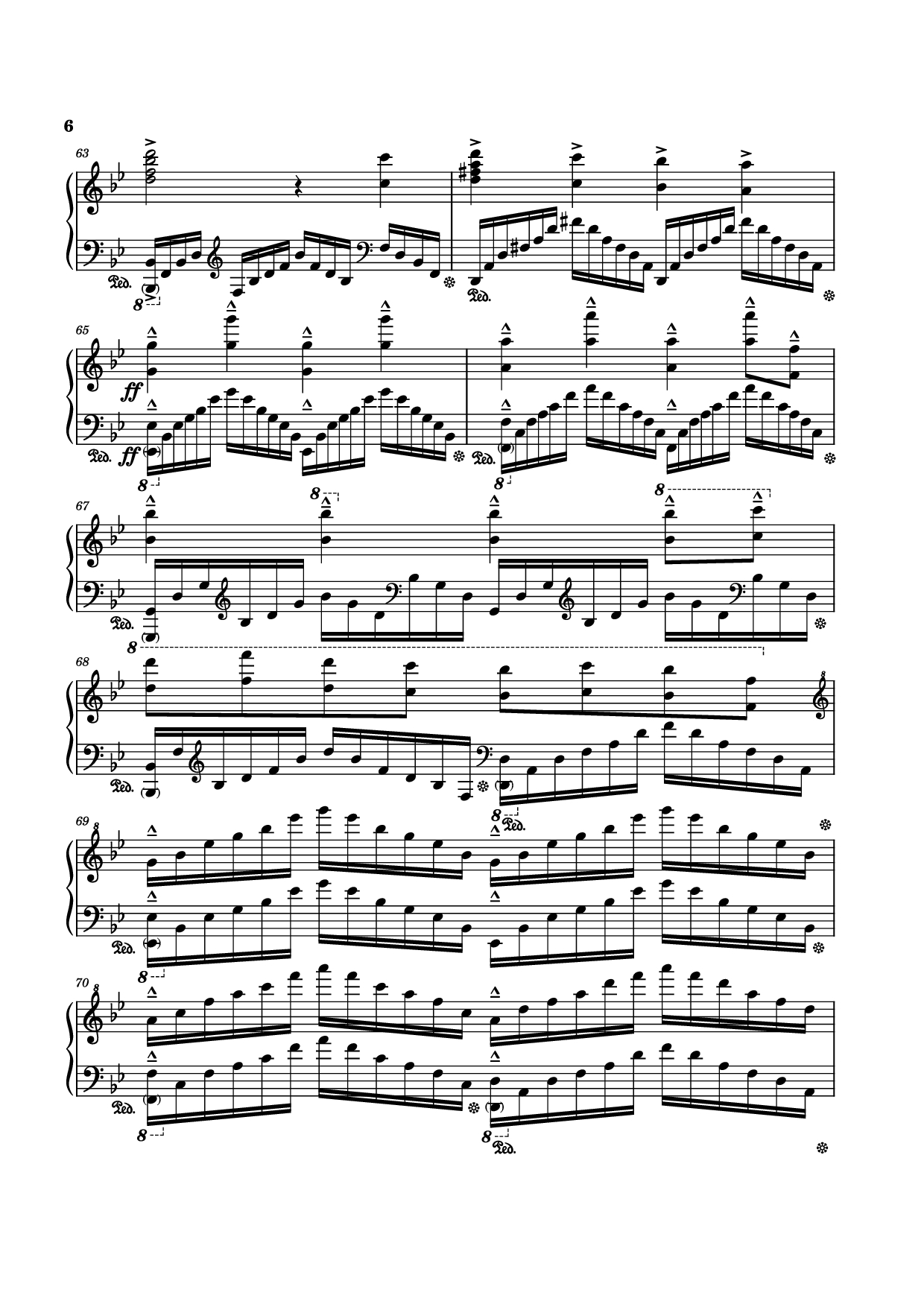 Trang 6 của Sheet nhạc PDF Piano bài hát Rain Piano - Composed by Tony Ann