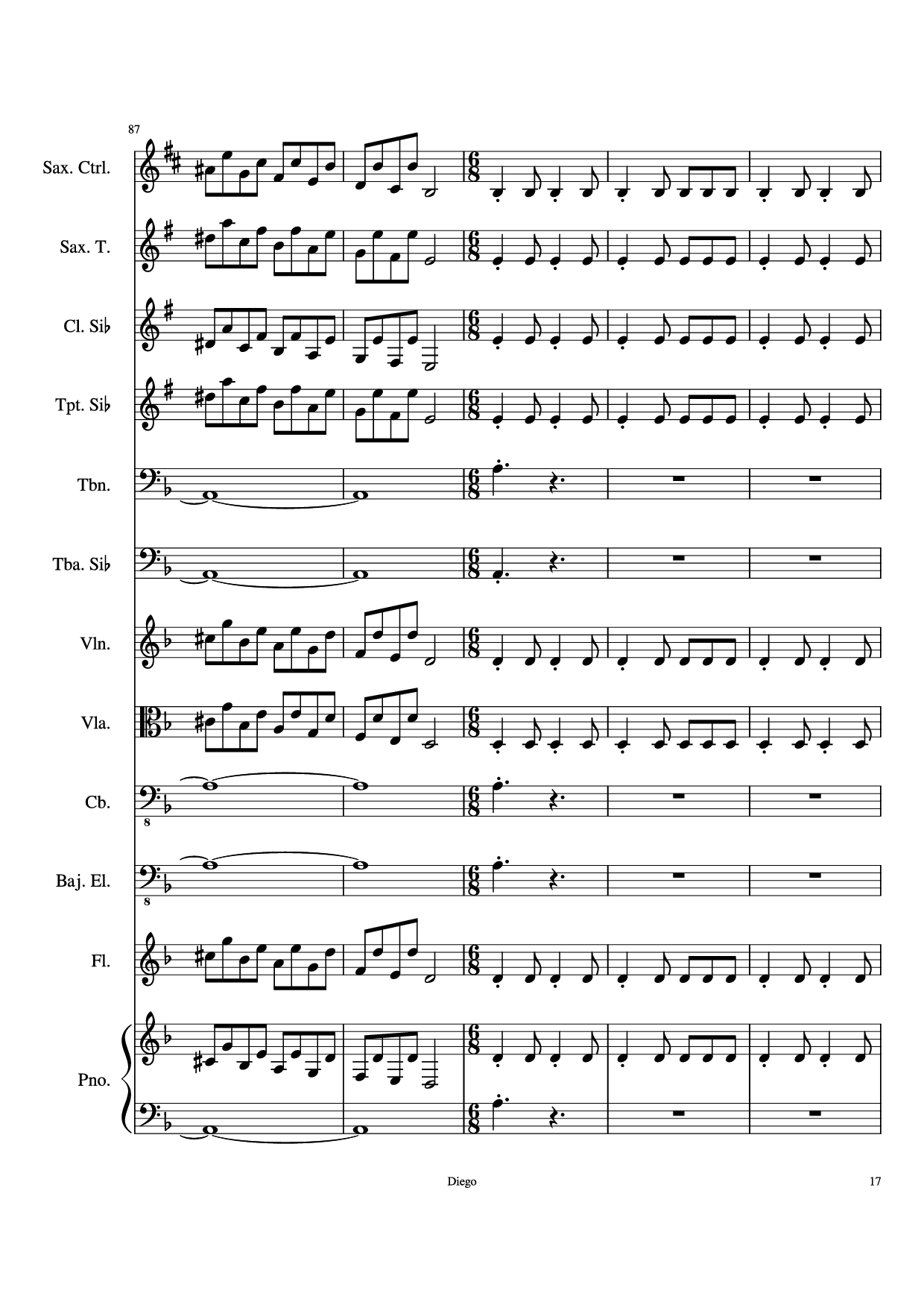 Trang 17 của Sheet nhạc PDF bài hát Piratas del caribe Piano - DiegoSC