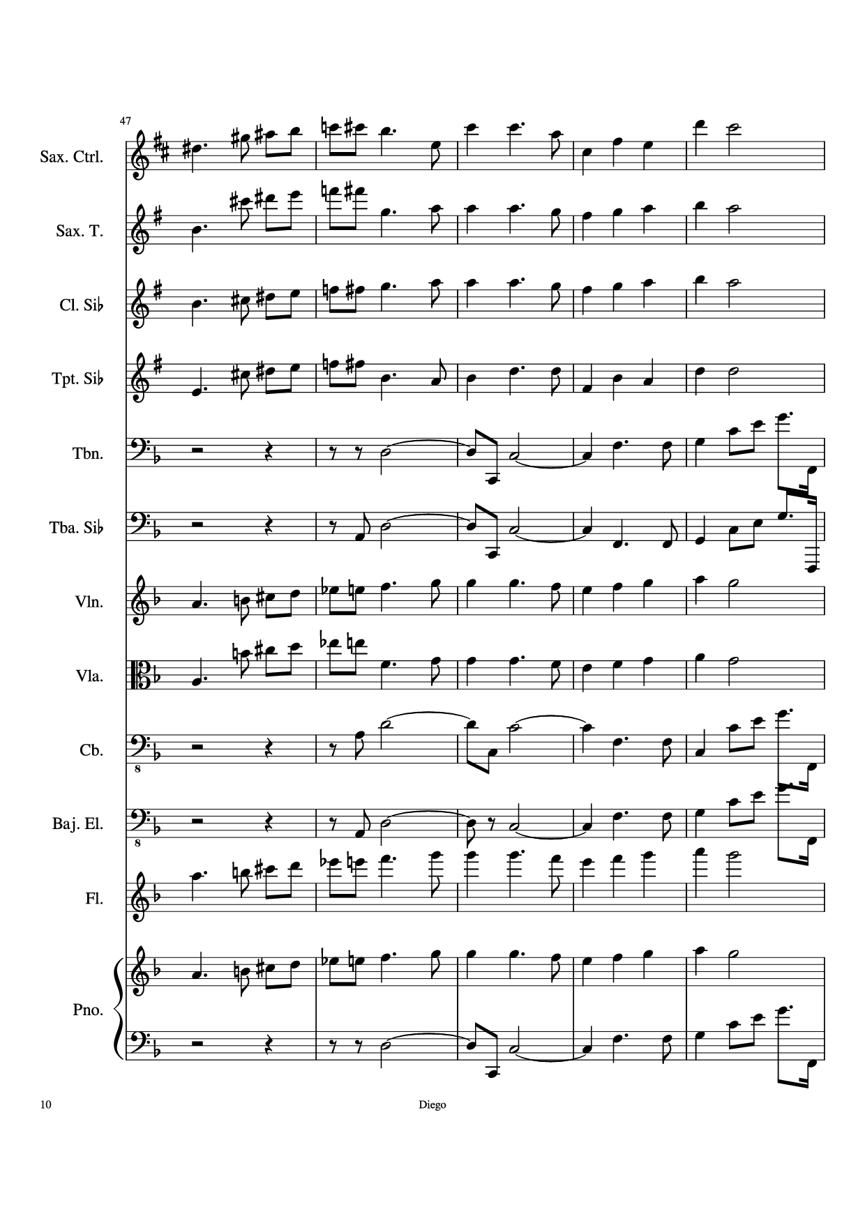 Trang 10 của Sheet nhạc PDF bài hát Piratas del caribe Piano - DiegoSC