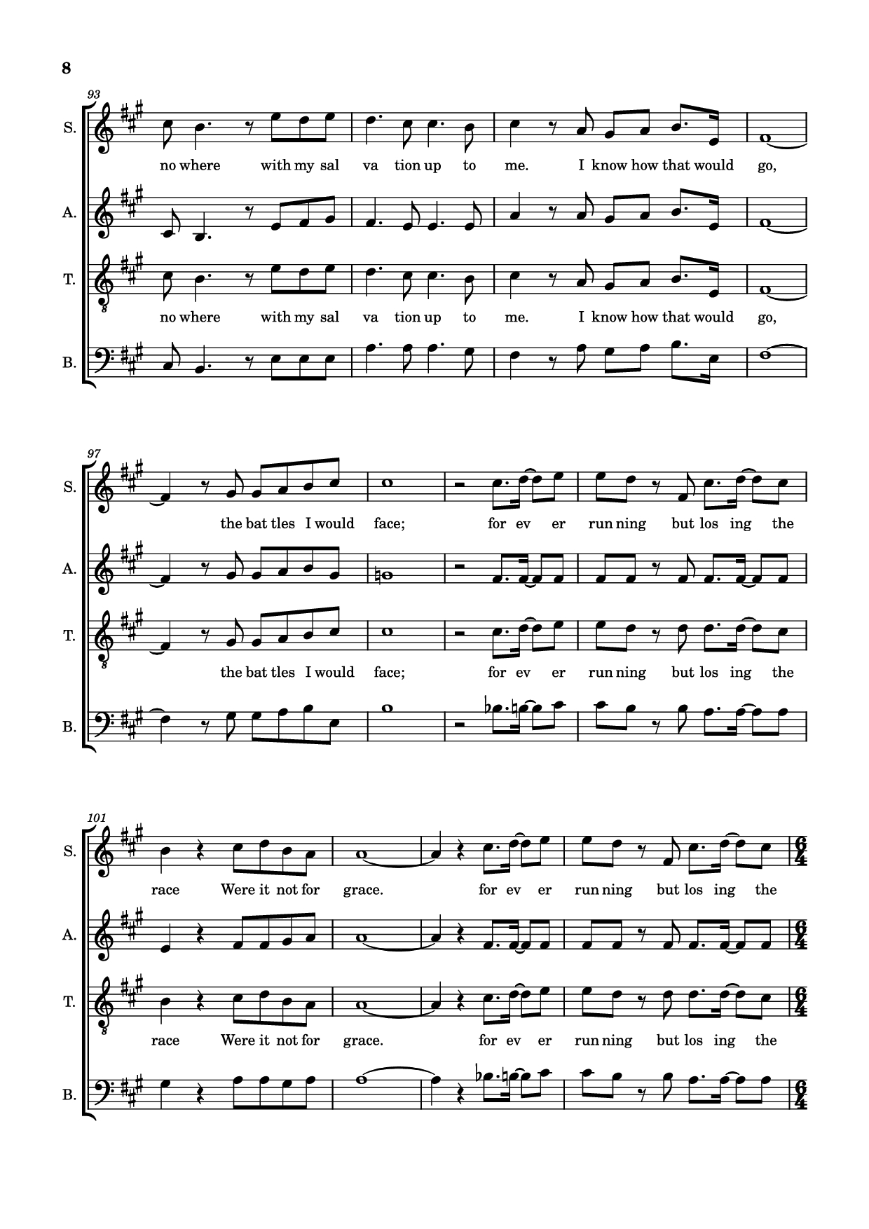 Trang 8 của Sheet nhạc PDF bài hát Were It Not For Grace - Larnelle Harris