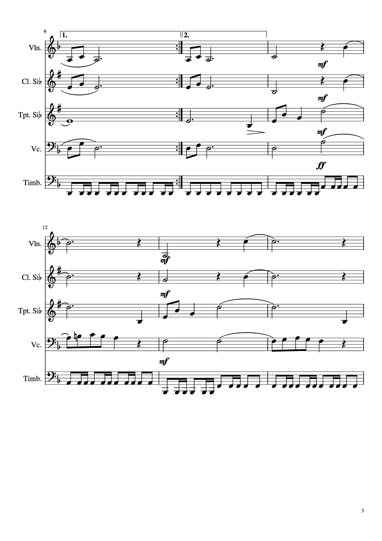 Trang 3 của Sheet nhạc PDF bài hát EL BUENO, EL FEO Y EL MALO. Violin - Ennio Morricone