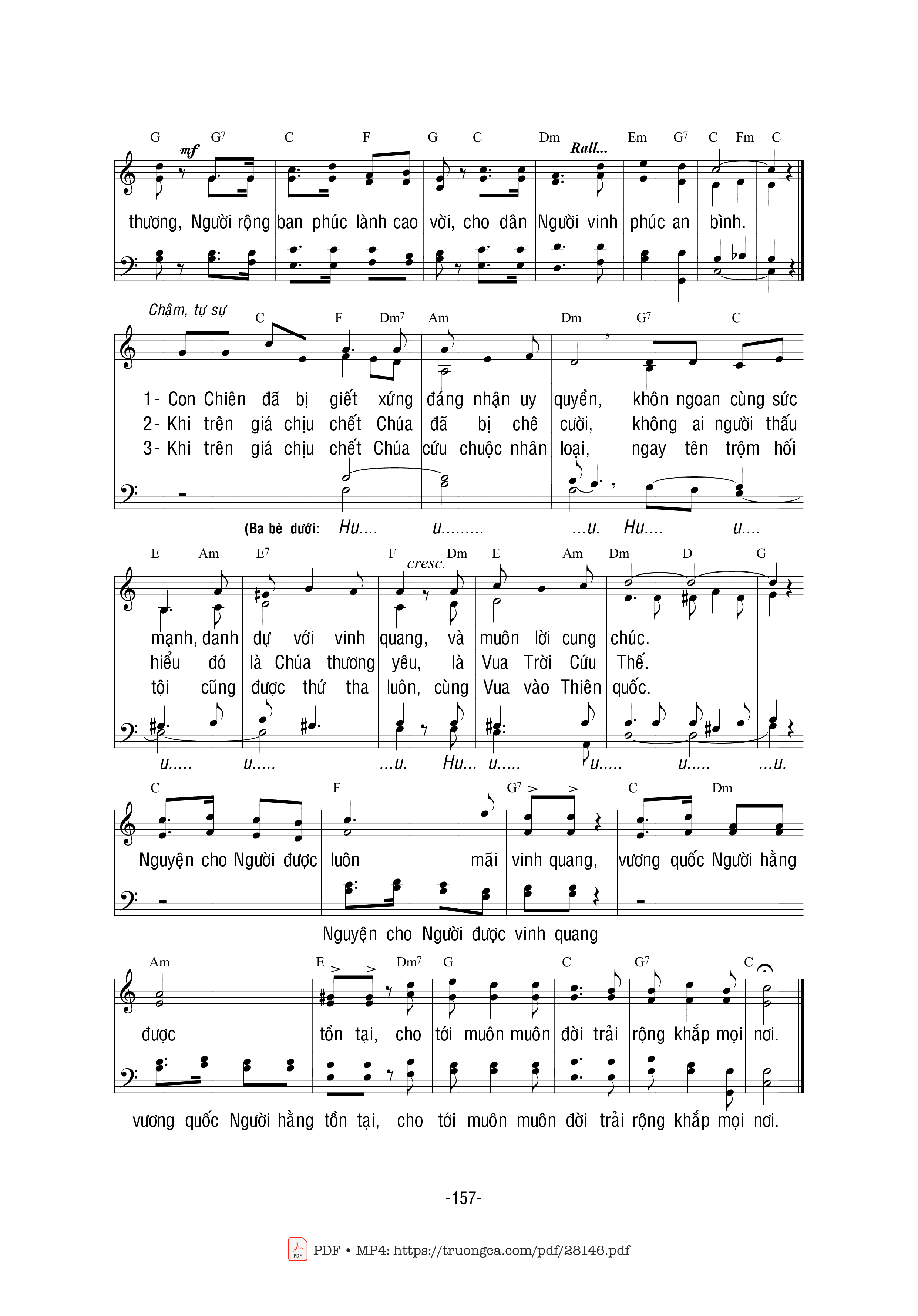 Trang 3 của Sheet nhạc PDF bài hát Chúa Là Vua - Bùi Ninh