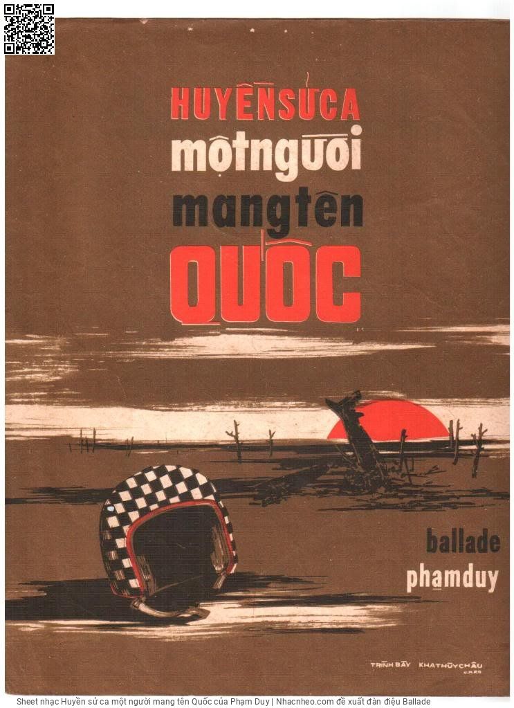 Trang 1 của Sheet nhạc PDF bài hát Huyền sử ca một người mang tên Quốc - Phạm Duy, Ngày  xưa khi anh vừa khóc chào  đời. Mẹ  yêu theo  gương người trước chọn  lời